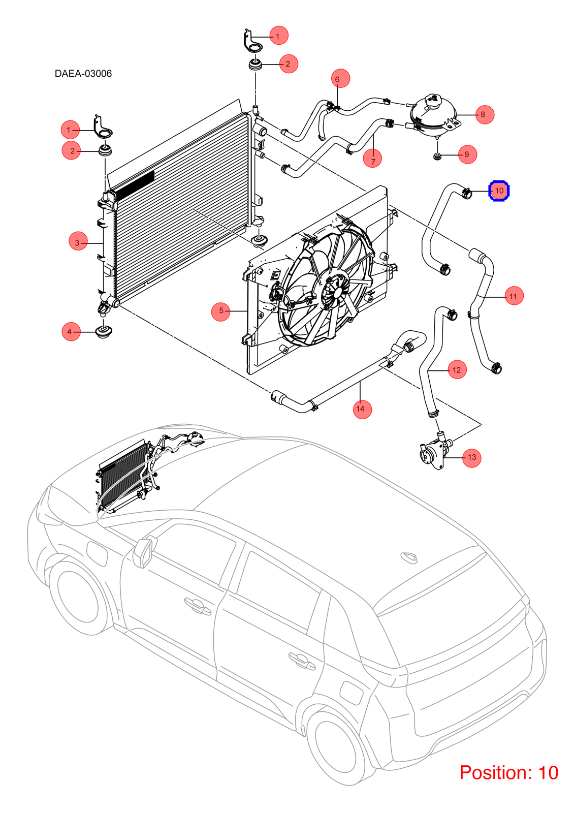 BYD Water pipe OEM 1283480500 DAEA1303120 FOR D1 1283480500-BYD_OEM