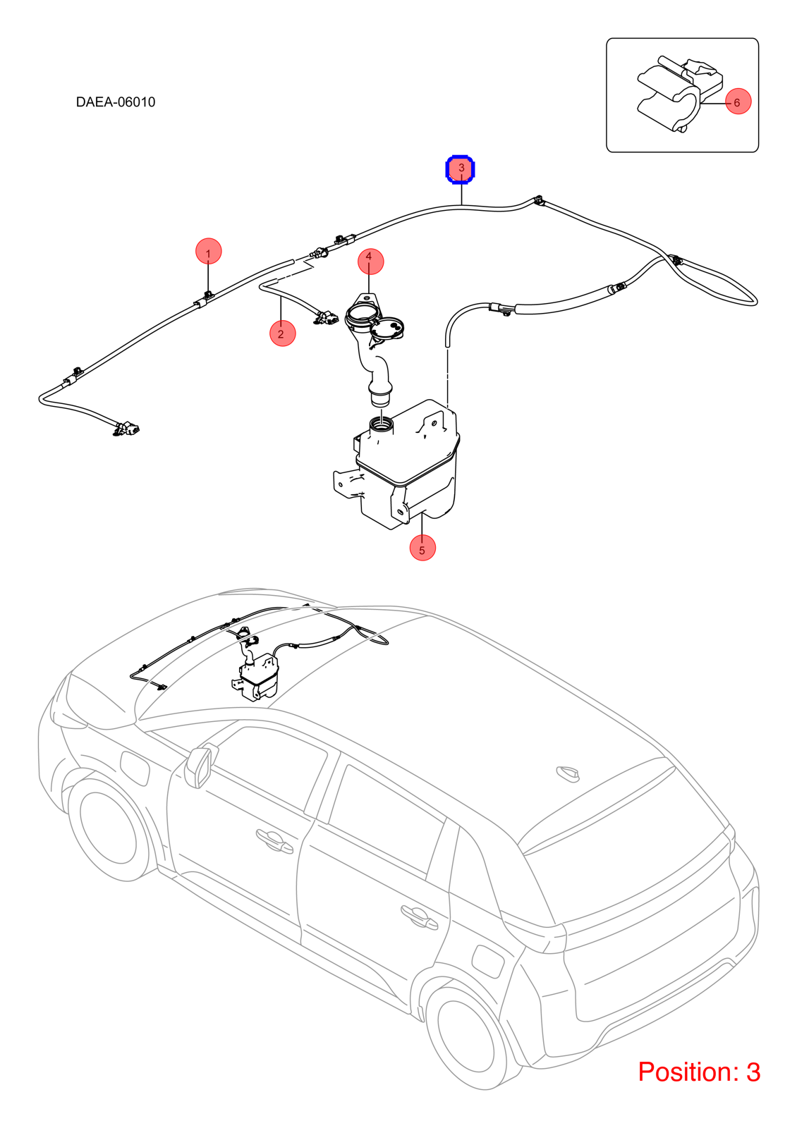 BYD Wiper spray pipe OEM 1283579400 DAEA5207210 FOR D1 1283579400-BYD_OEM