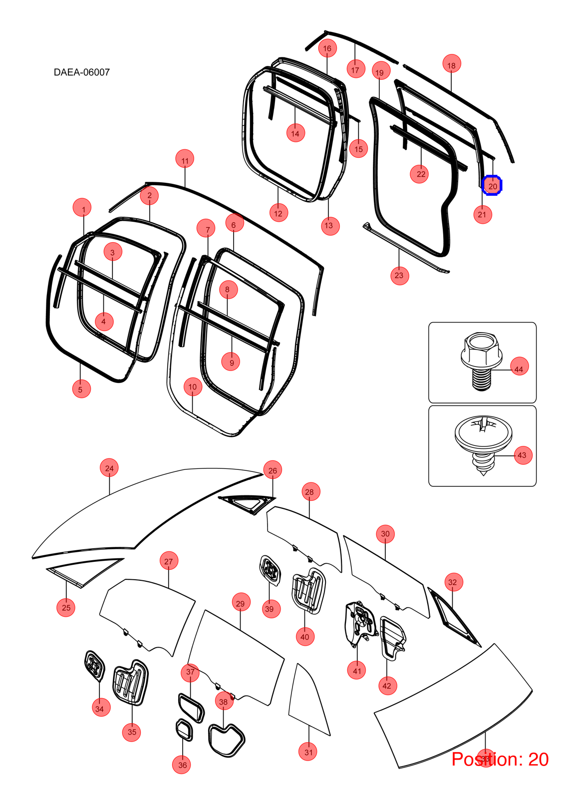 BYD Door glass pressure strip OEM 1283580900 DAEA6207116 FOR D1 1283580900-BYD_OEM