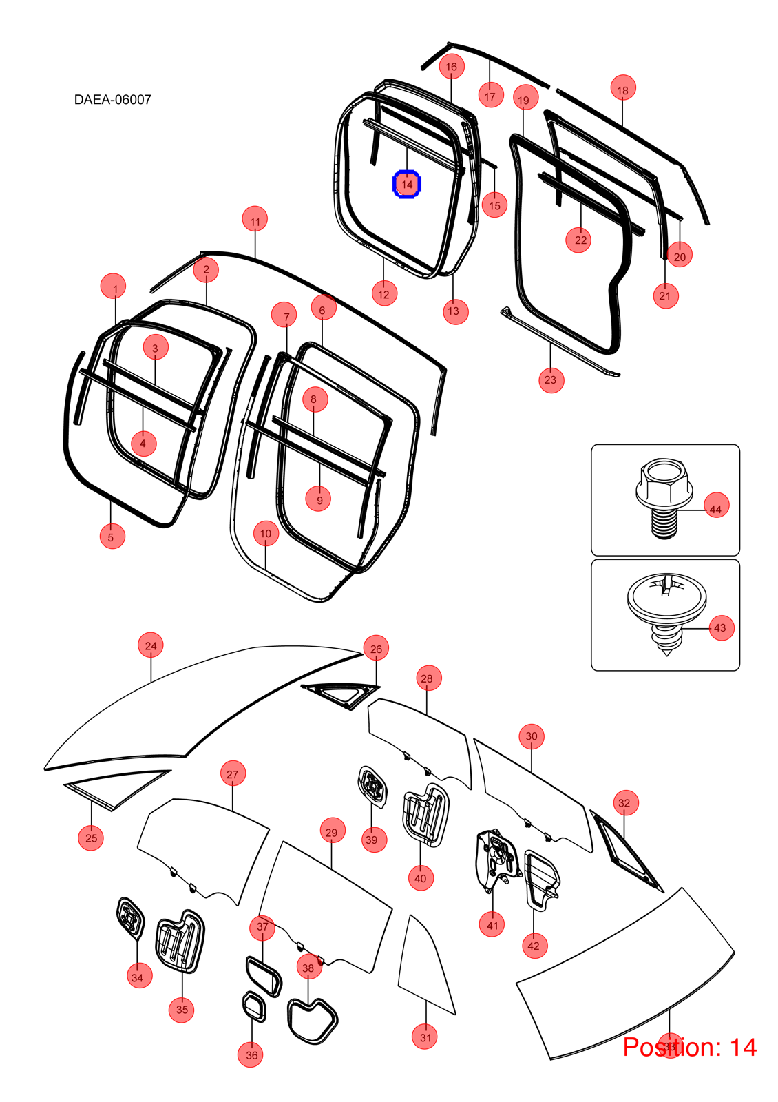 BYD Door glass pressure strip OEM 1283581400 DAEA6107118 FOR D1 1283581400-BYD_OEM