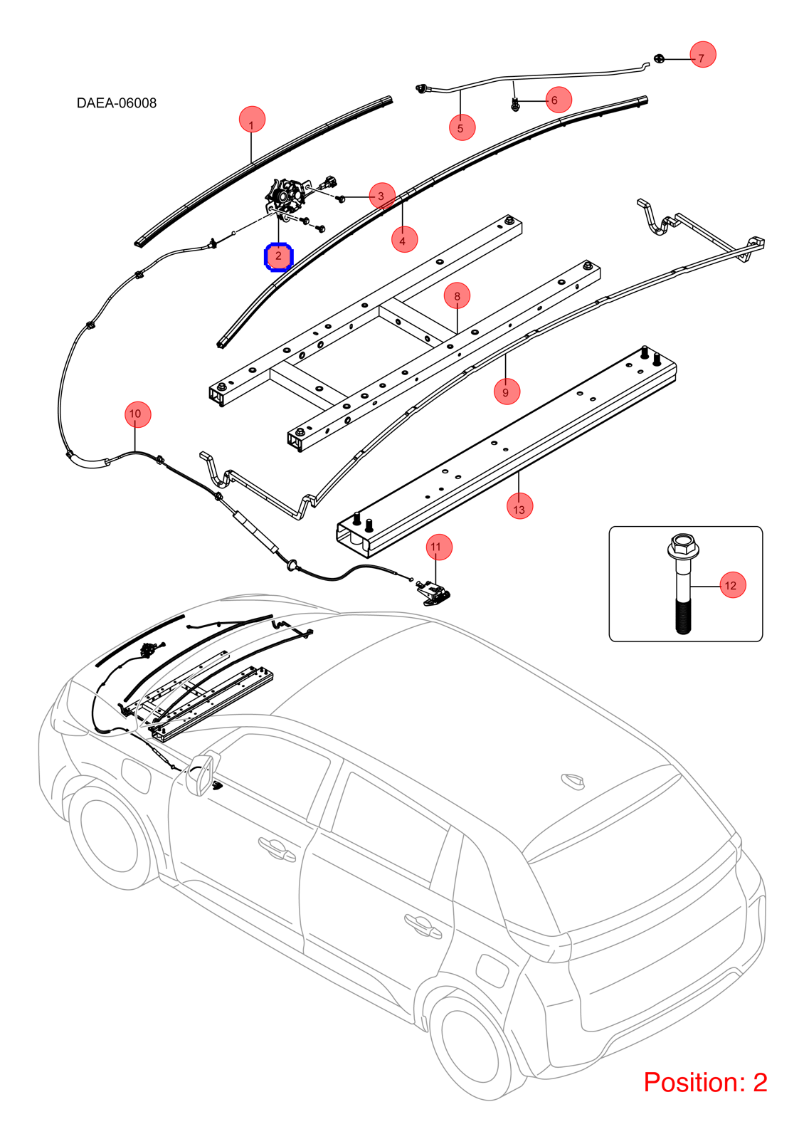 BYD Hood lock OEM 1283582100 DAEA8402530 FOR D1 1283582100-BYD_OEM