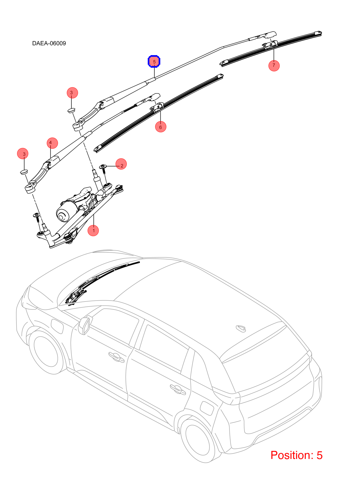 BYD Wiper arm OEM 1283836900 DAEA5205220 FOR D1 1283836900-BYD_OEM