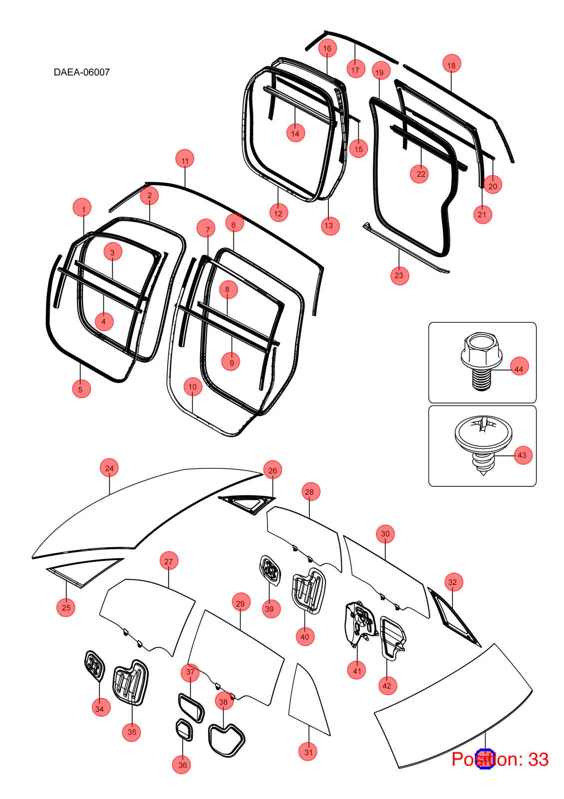 BYD Windshield OEM 1283839300 DAEA6303100 FOR D1 1283839300-BYD_OEM