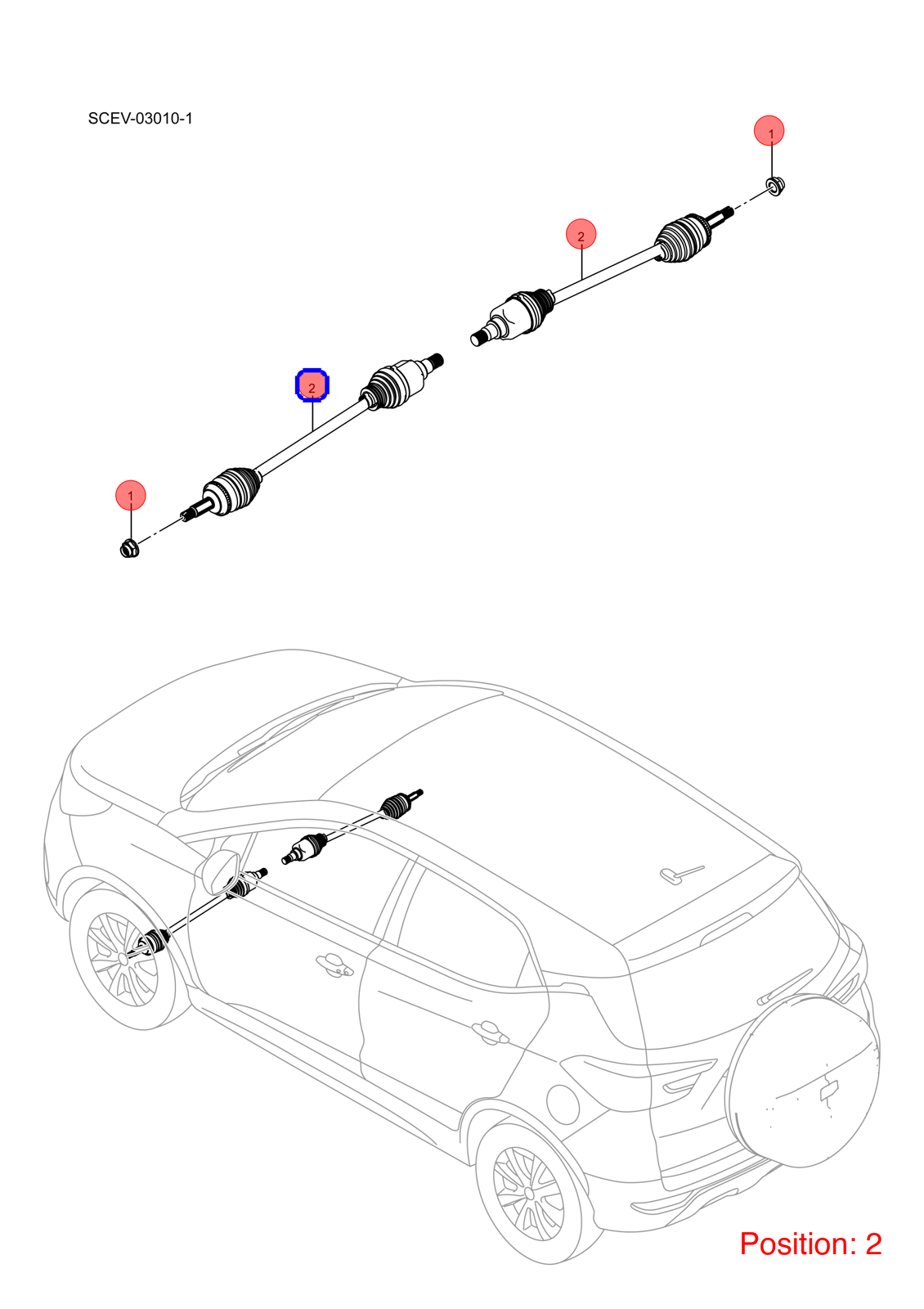 BYD Axle Shaft OEM 1284322300 SCEB2203010B FOR Atto3 Yuan 1284322300-BYD_OEM