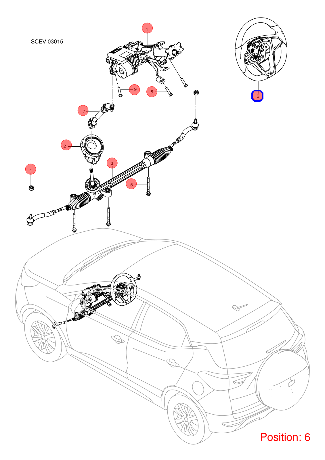 BYD Steering wheel OEM 1289182900 SCED3402010AY2 FOR Atto3 Yuan 1289182900-BYD_OEM