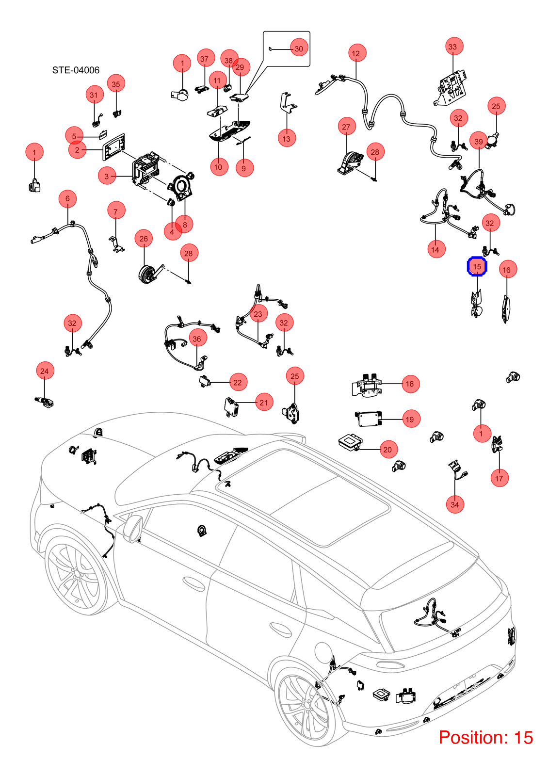 BYD Lane change sensor OEM 1290694800 STHA3603700 FOR Tang 1290694800-BYD_OEM