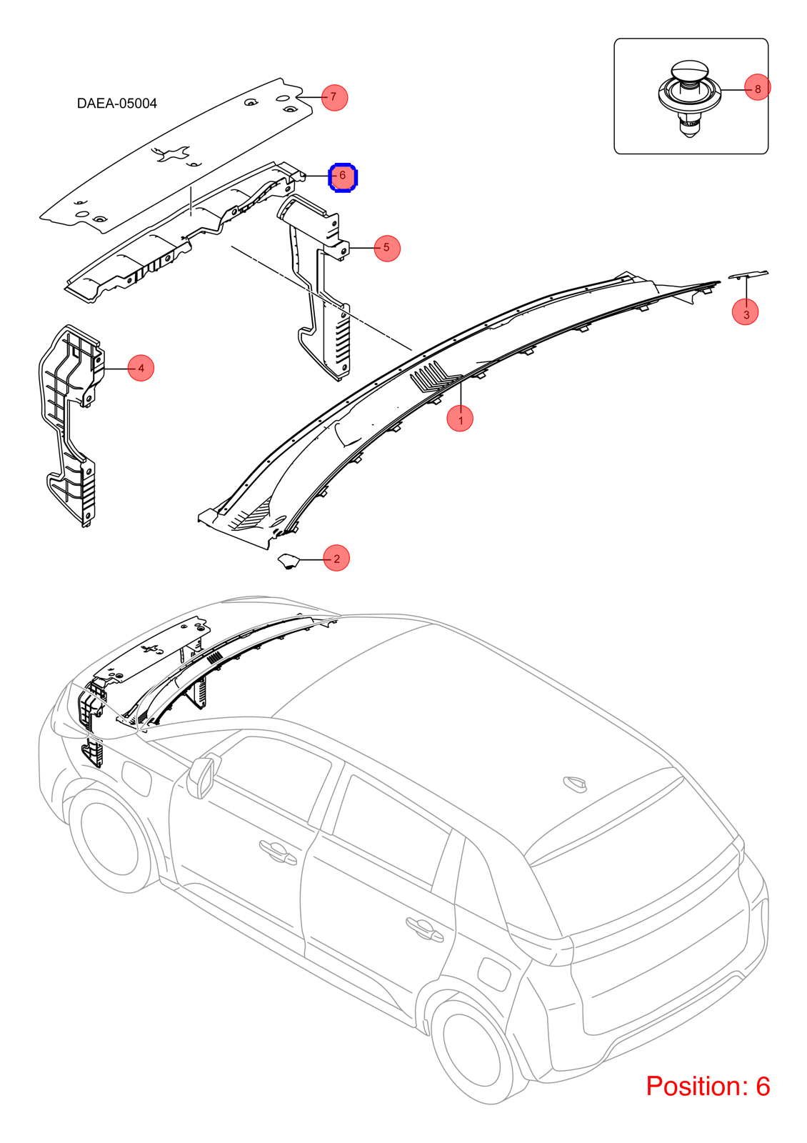 BYD Radiator upper trim panel OEM 1292800300 DAEA5302350 FOR D1 1292800300-BYD_OEM