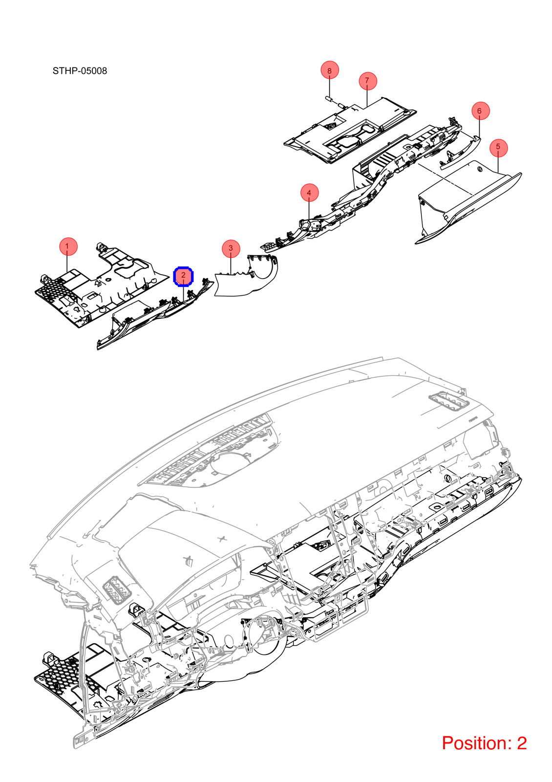 BYD Steering column trim panel OEM 1295711200 STHA5306200A00A7 FOR Tang 1295711200-BYD_OEM