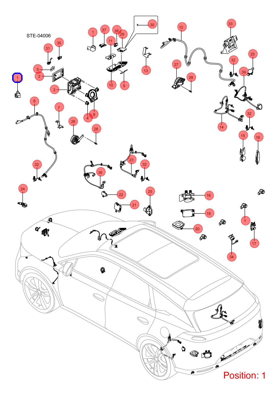 BYD Parking Sensor OEM 1296324300 EMEA3603300A00K7 FOR Han Tang Song 1296324300-BYD_OEM