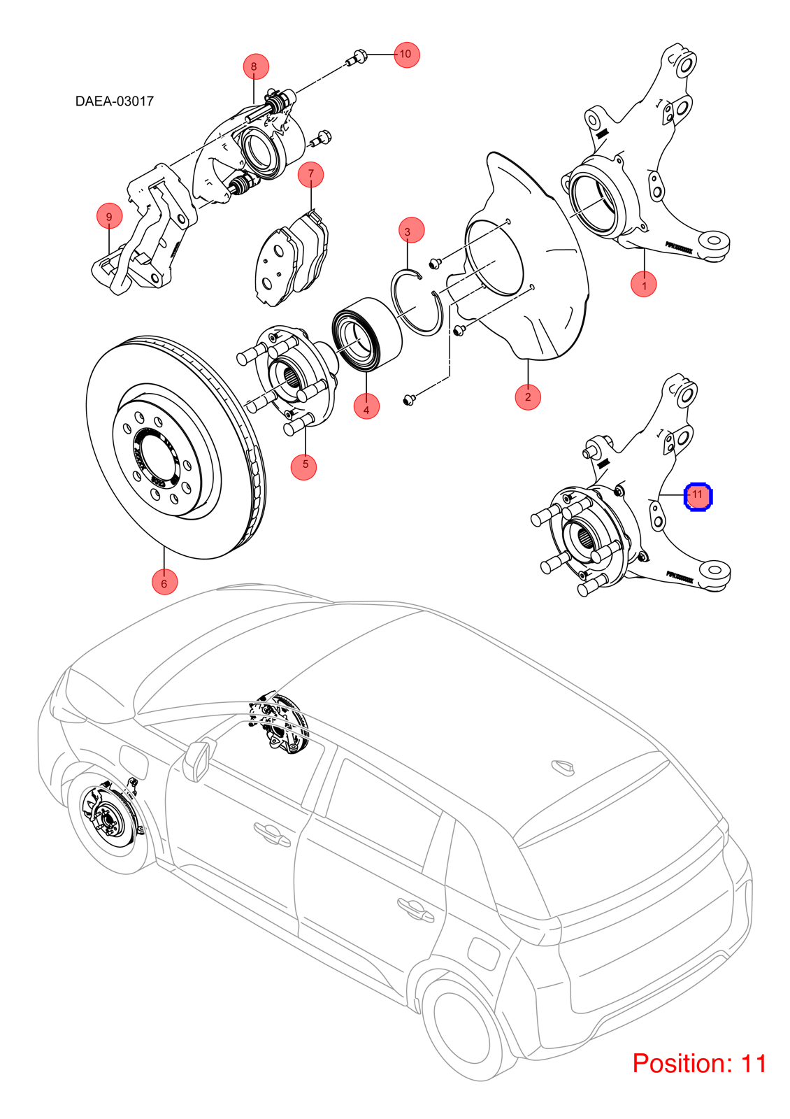 BYD Steering Knuckle OEM 1298480600 HADFT3501300 FOR D1 1298480600-BYD_OEM