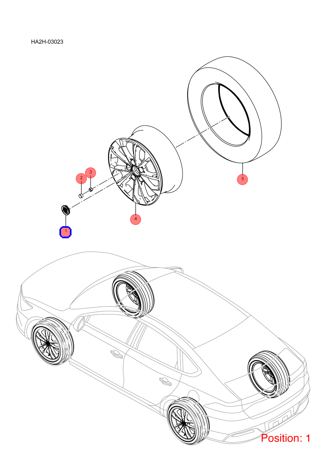 BYD Wheel Center Cap OEM 1298809800 TA3102420C FOR Han Tang Atto3 Yuan Dolphin Qin Song Seal D1 KING Chazor Seal5 Destroyer 1298809800-BYD_OEM