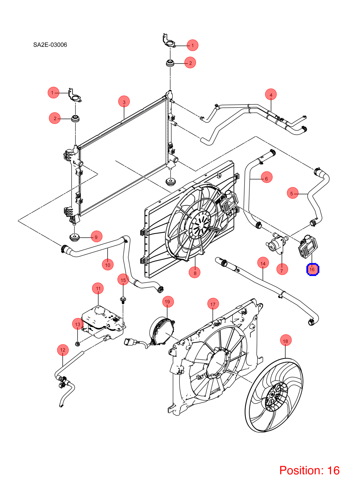 BYD Fan computer OEM 1299035100 SA2E1308200D1 FOR Song 1299035100-BYD_OEM
