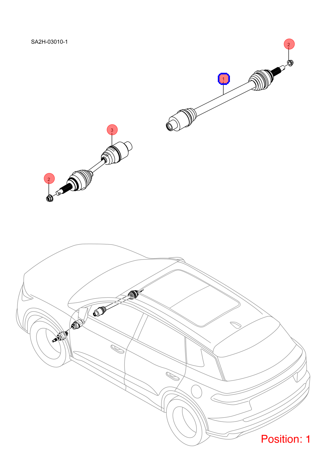 BYD Axle Shaft OEM 1299109900 SA2HG2203020 FOR Song 1299109900-BYD_OEM