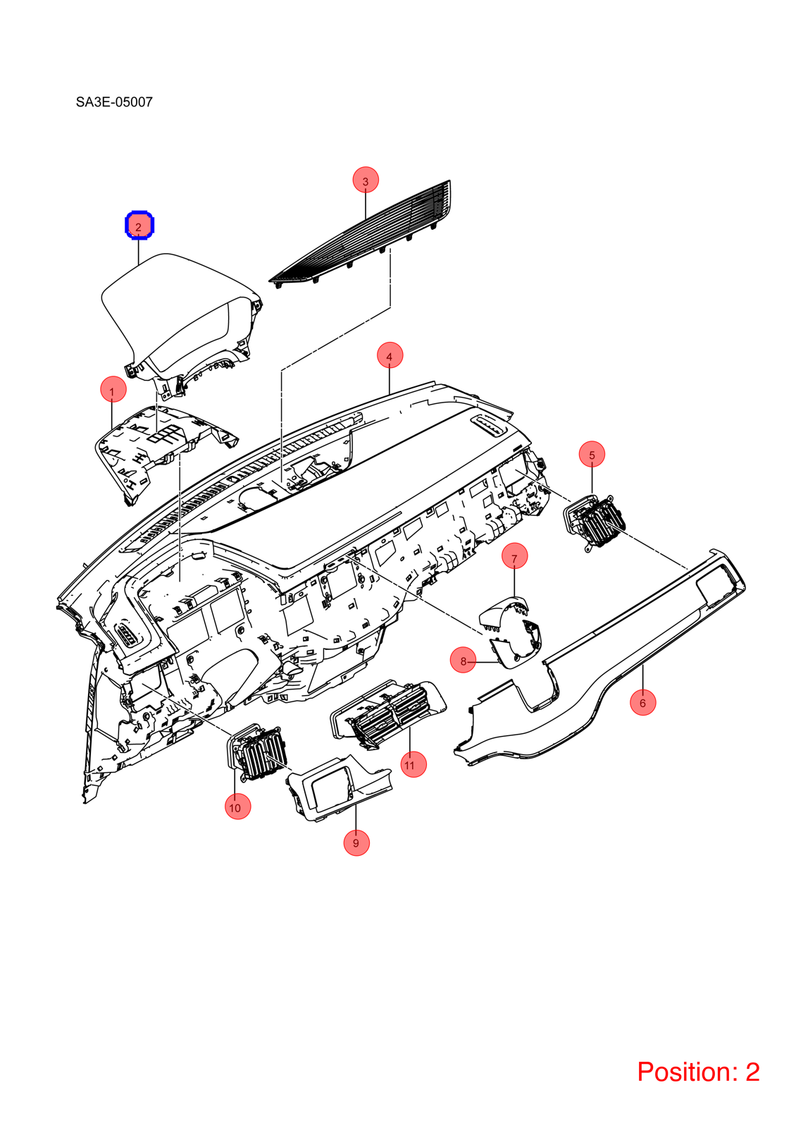 BYD Combination instrument trim panel OEM 1299965700 SA3F530666000LA1 FOR Song 1299965700-BYD_OEM