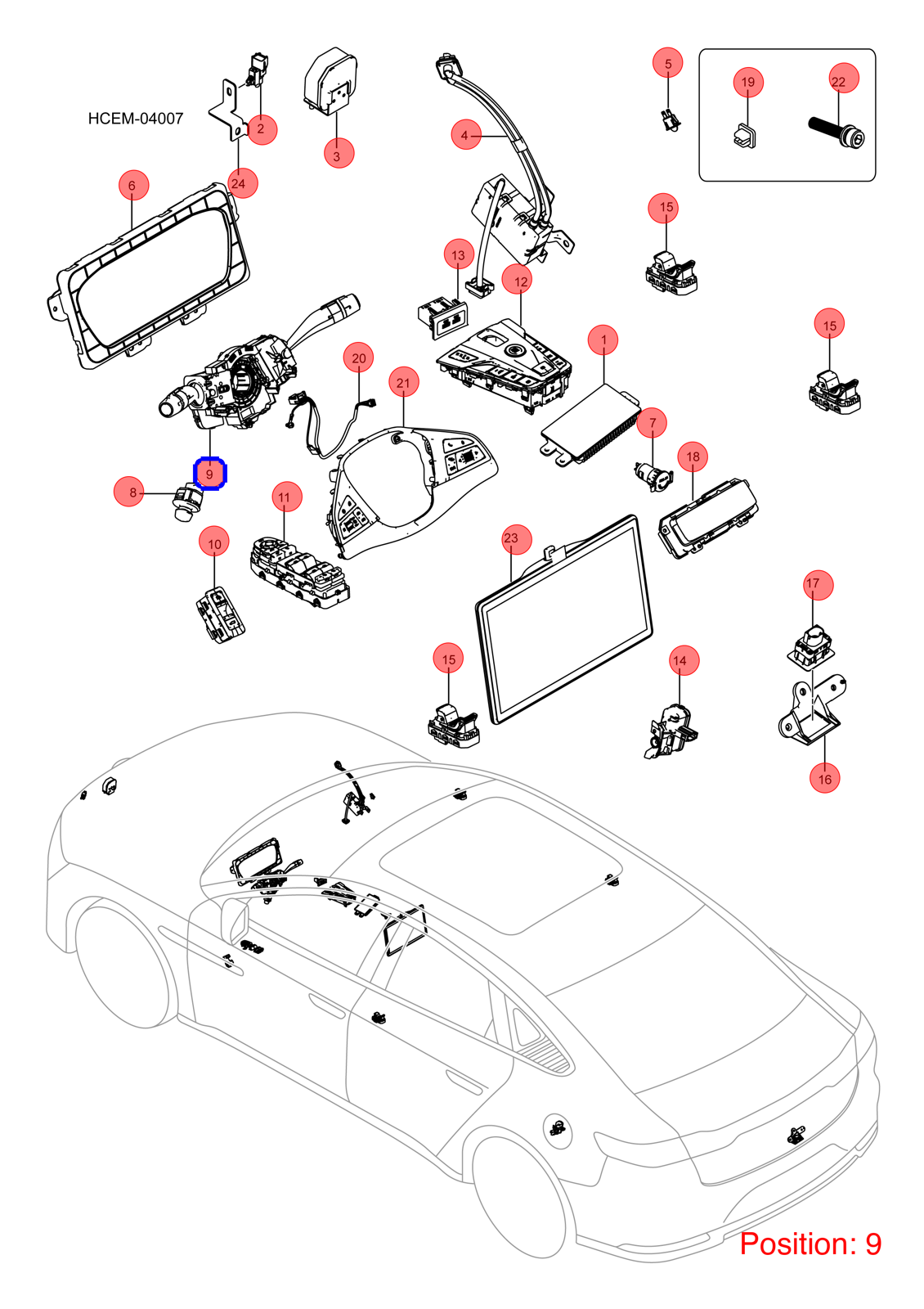 BYD Combination switch OEM 1301319600 SA2HG3774010NE1 FOR Han 1301319600-BYD_OEM