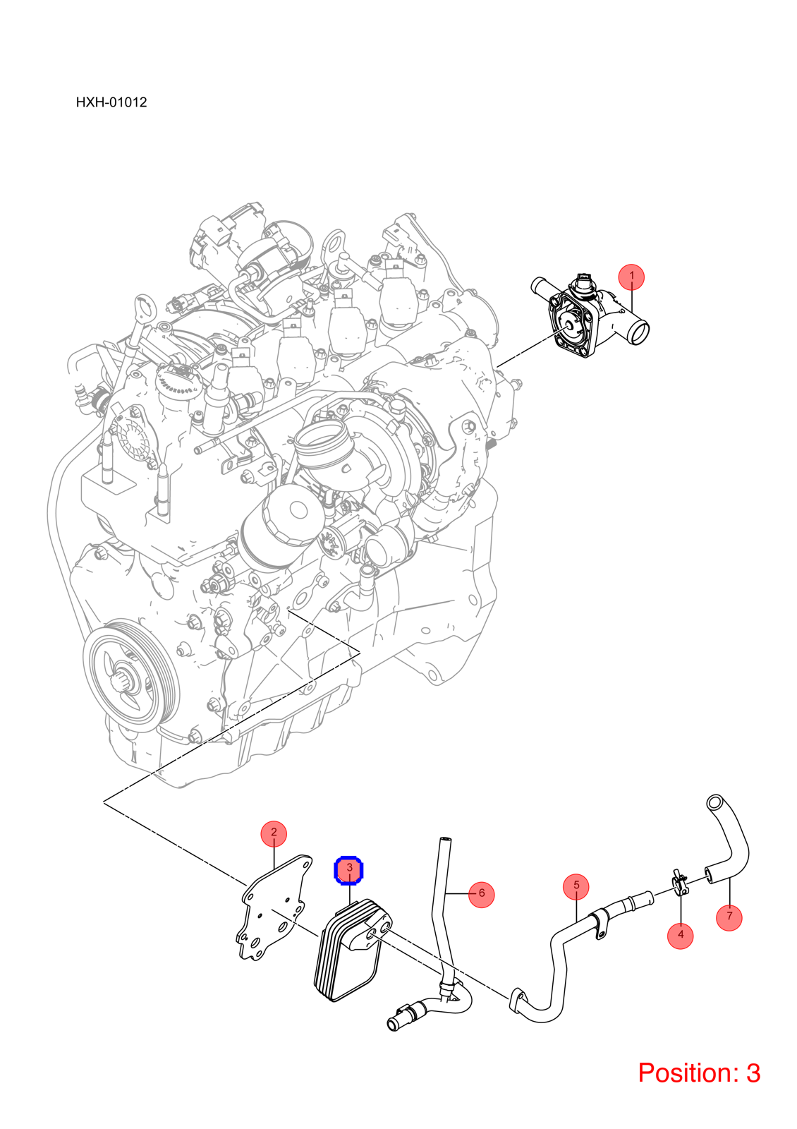 BYD Oil cooler OEM 1304756000 476ZQD1013100 FOR Song DENZA 1304756000-BYD_OEM