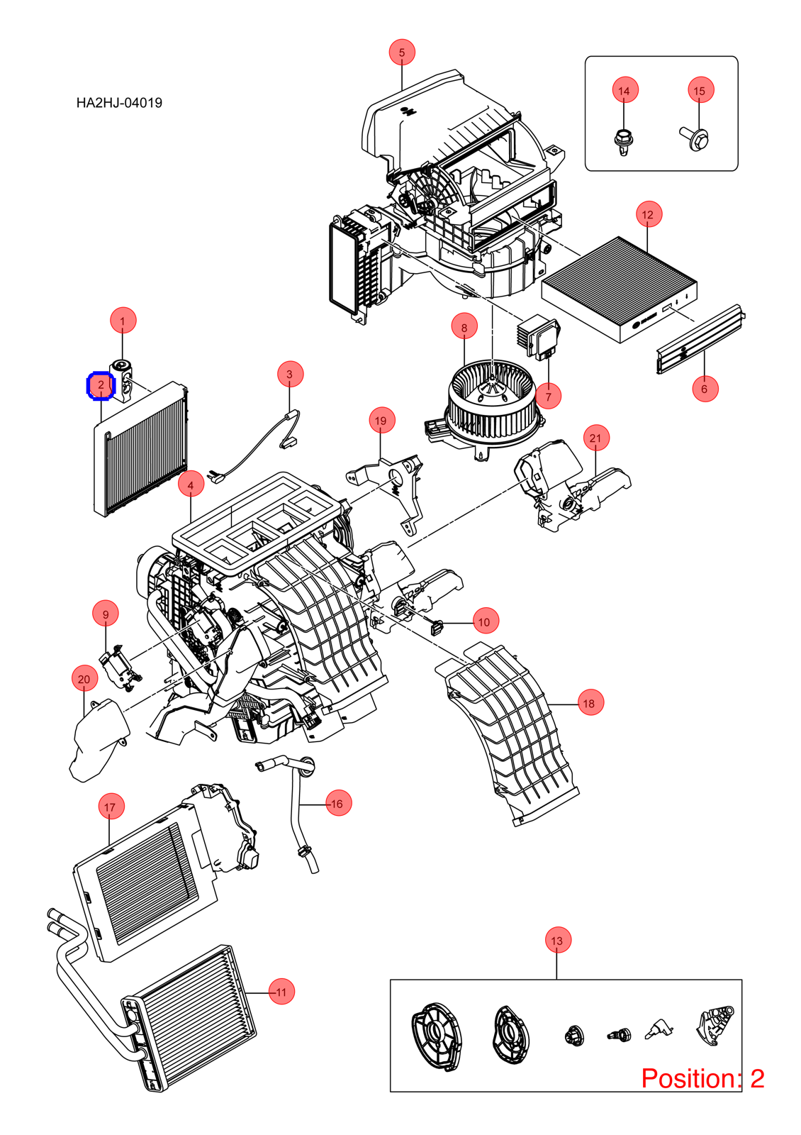 BYD A/C Evaporator Core OEM 1307937800 HA2HE8107010 FOR Qin KING Chazor Seal5 Destroyer 1307937800-BYD_OEM