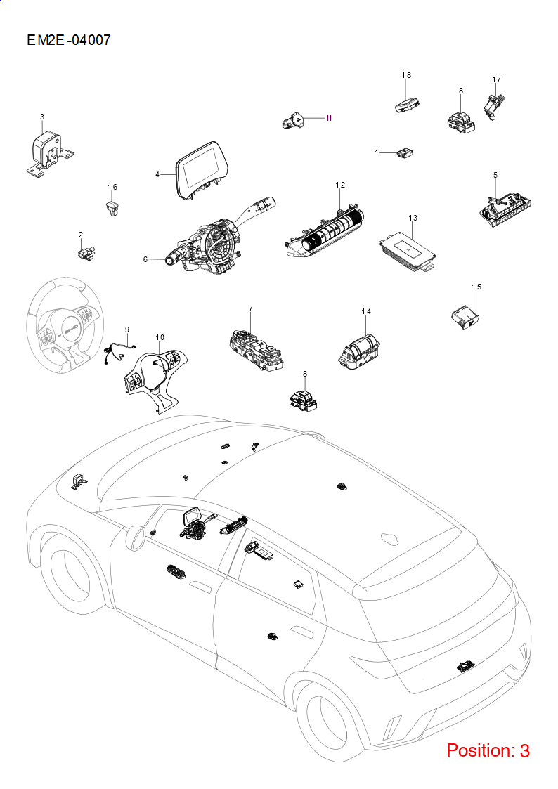 BYD Engine sound simulator OEM 1311059000 EM2E3778020C FOR Atto3 Yuan Dolphin 1311059000-BYD_OEM