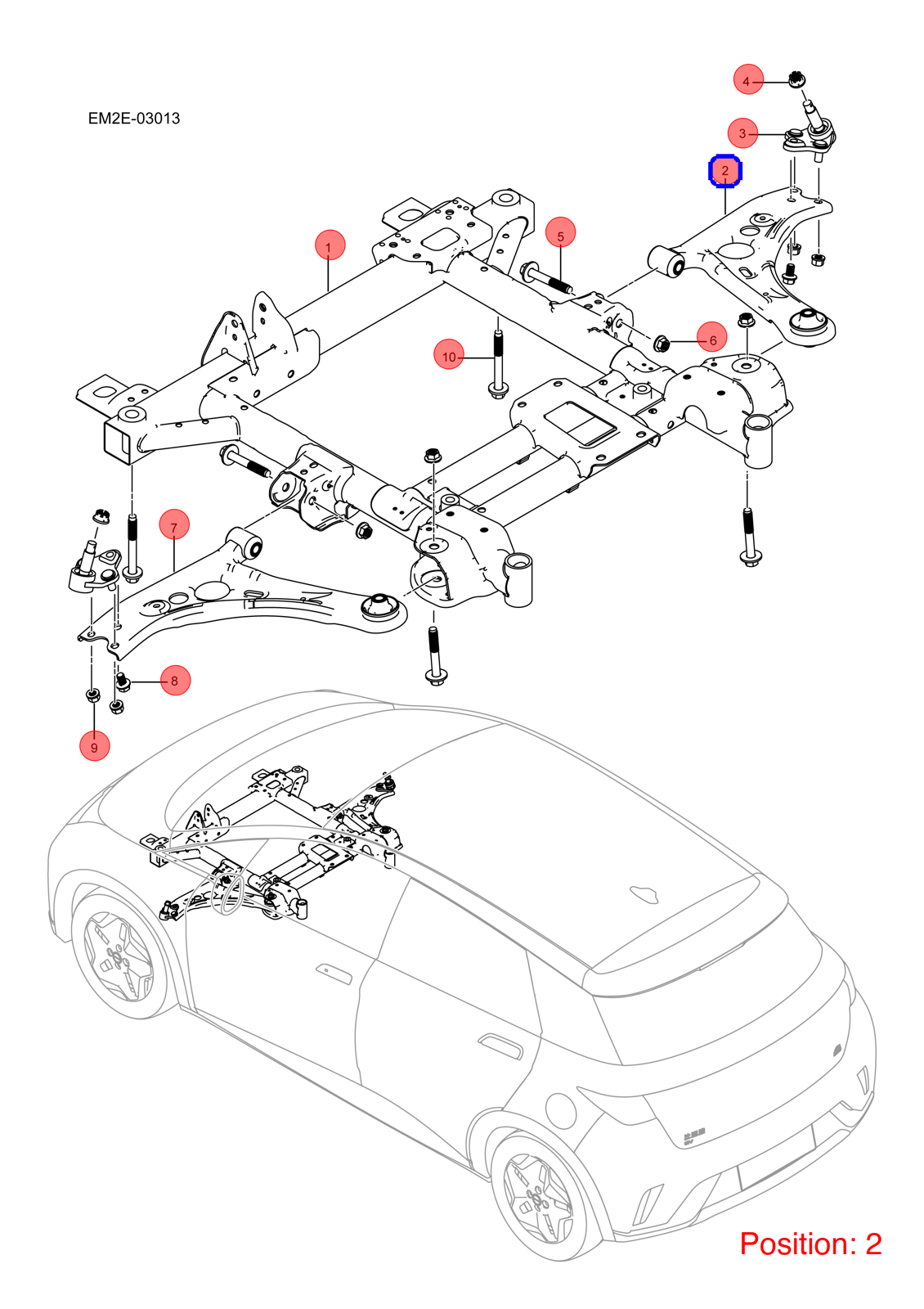 BYD Control arm OEM 1312791700 EM2E2904020 FOR Dolphin 1312791700-BYD_OEM