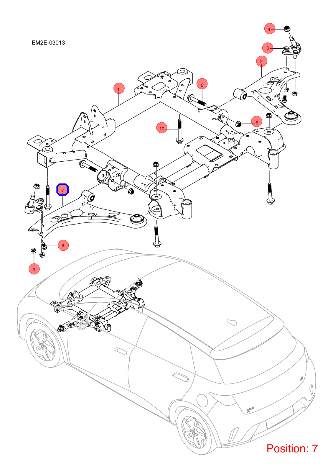 BYD Control arm OEM 1312791800 EM2E2904010 FOR Dolphin 1312791800-BYD_OEM