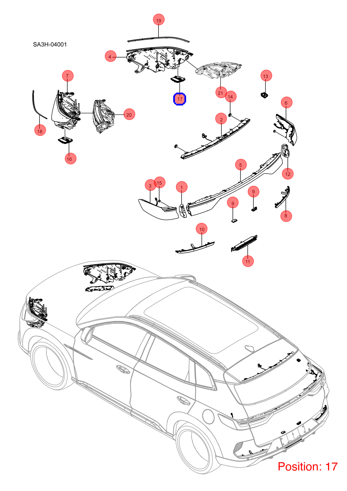 BYD Front headlight adjustment computer OEM 1313412100 SA3F4121720E FOR Song 1313412100-BYD_OEM