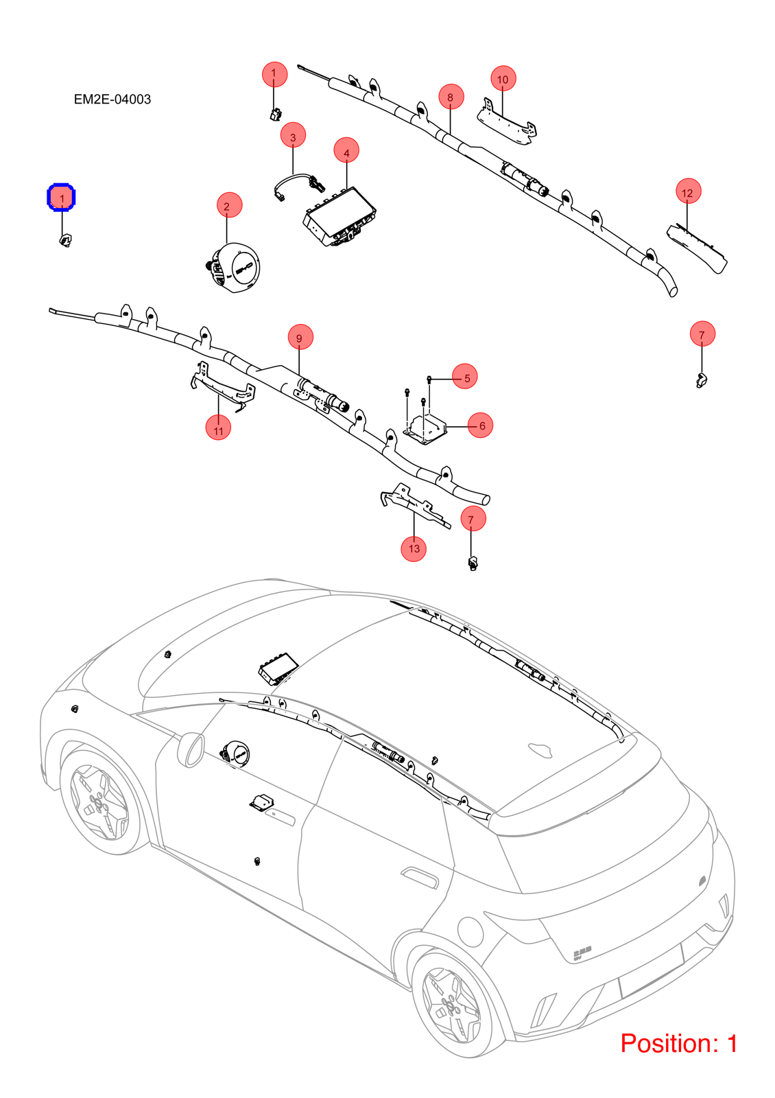BYD Collision sensor OEM 1313471600 EM2E3658300 FOR Dolphin Song DENZA 1313471600-BYD_OEM