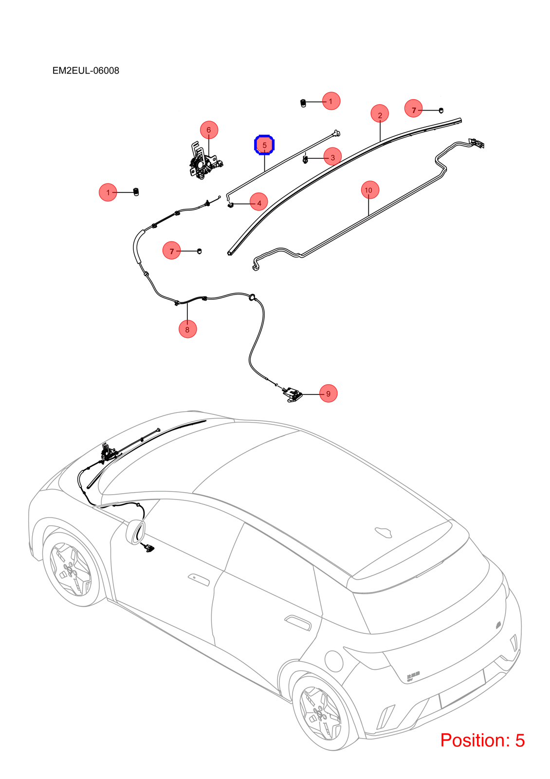 BYD Hood Lift Support OEM 1313657900 EM2E8402940 FOR Dolphin 1313657900-BYD_OEM