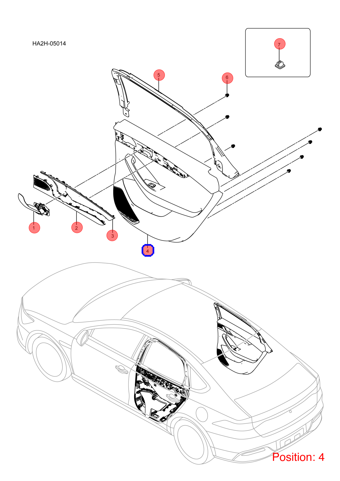 BYD Door panel OEM 1313735900 HA2HE6202100 FOR Qin 1313735900-BYD_OEM