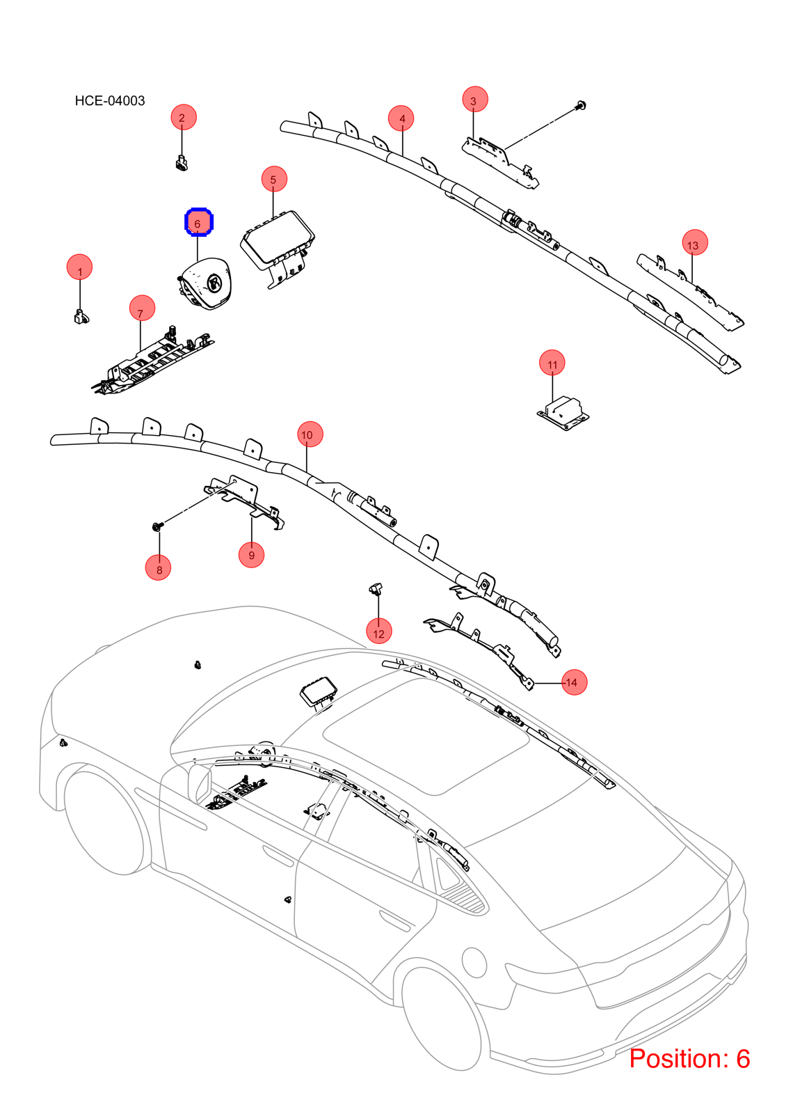 BYD Main airbag OEM 1314510400 HCEB582010000A7 FOR Han 1314510400-BYD_OEM
