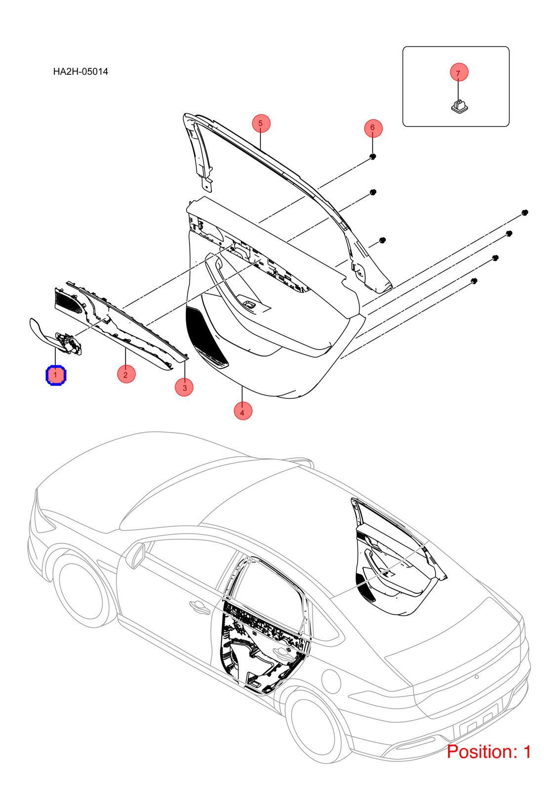 BYD Door handle OEM 1314934100 HA2HE6202320 FOR Qin 1314934100-BYD_OEM