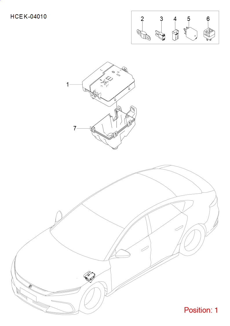 BYD Power distribution box OEM 1316038000 HCEF3722500A FOR Han 1316038000-BYD_OEM