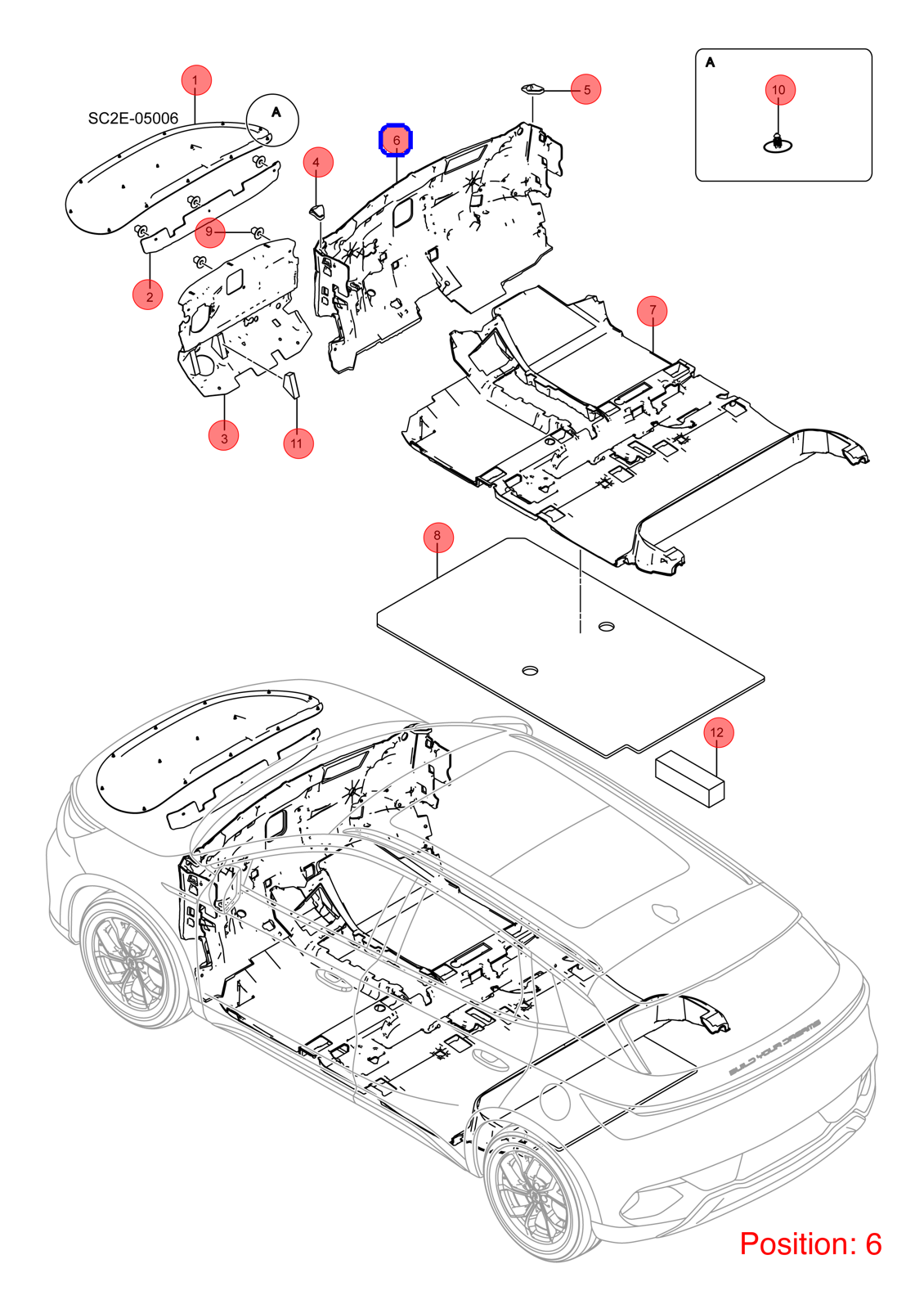 BYD Firewall insulation cotton OEM 1318282900 SC2E5310010 FOR Atto3 Yuan 1318282900-BYD_OEM