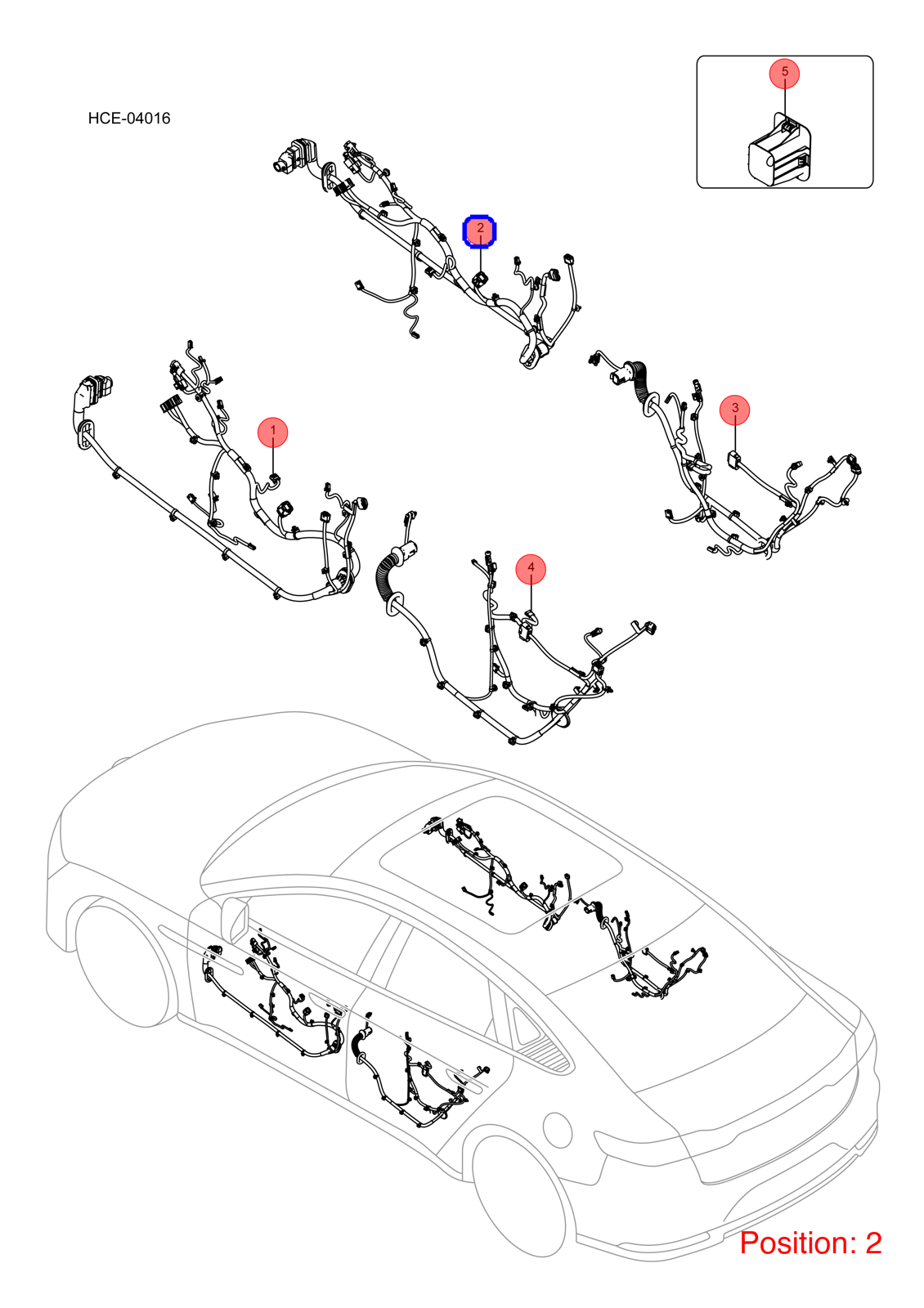 BYD Door wiring harness OEM 1320203800 HCEF4002200C FOR Han 1320203800-BYD_OEM
