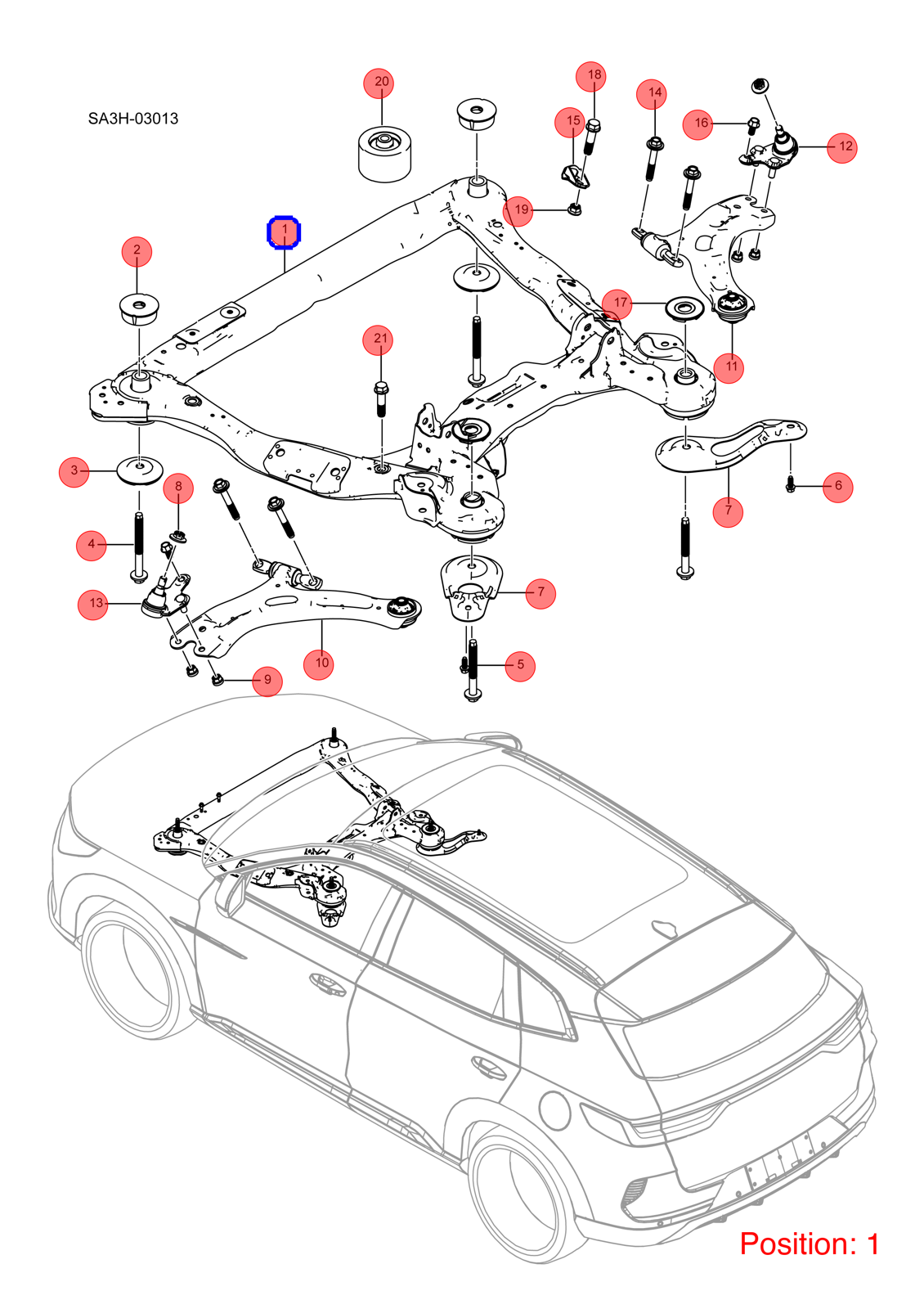 BYD Front axle OEM 1322141800 SA3HG2810010 FOR Song 1322141800-BYD_OEM