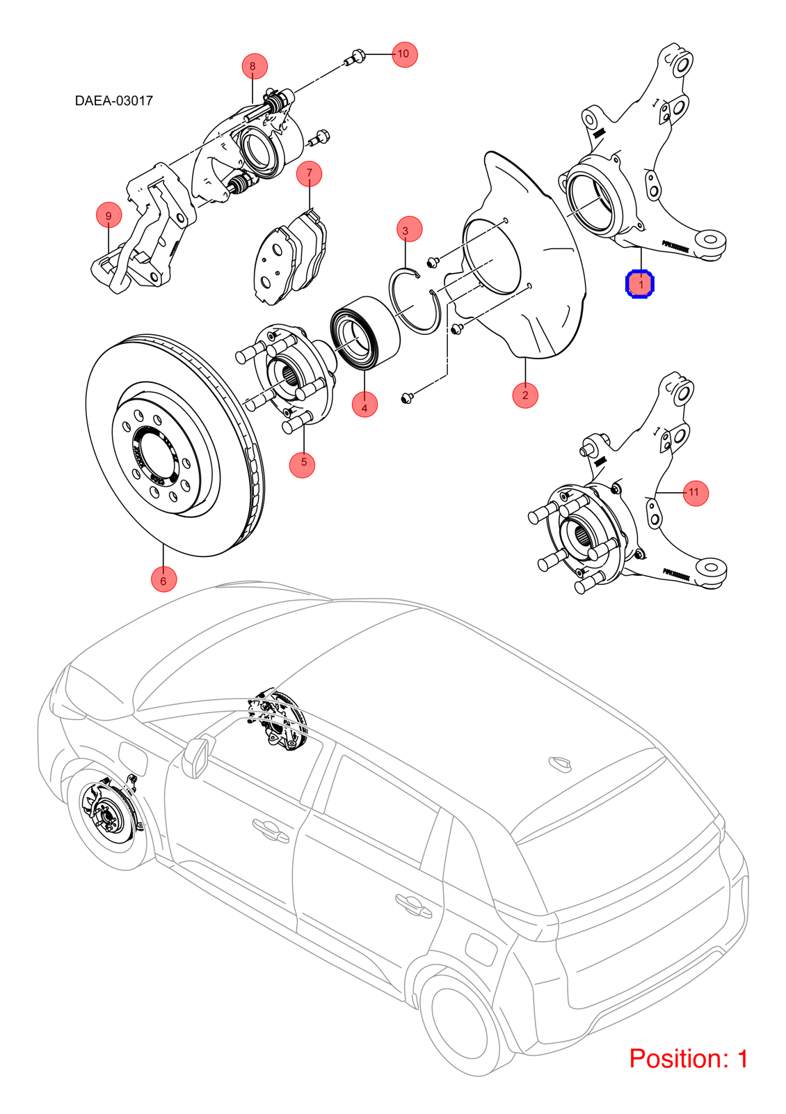 BYD Steering Knuckle OEM 1322390000 HADFT2304201 FOR D1 1322390000-BYD_OEM