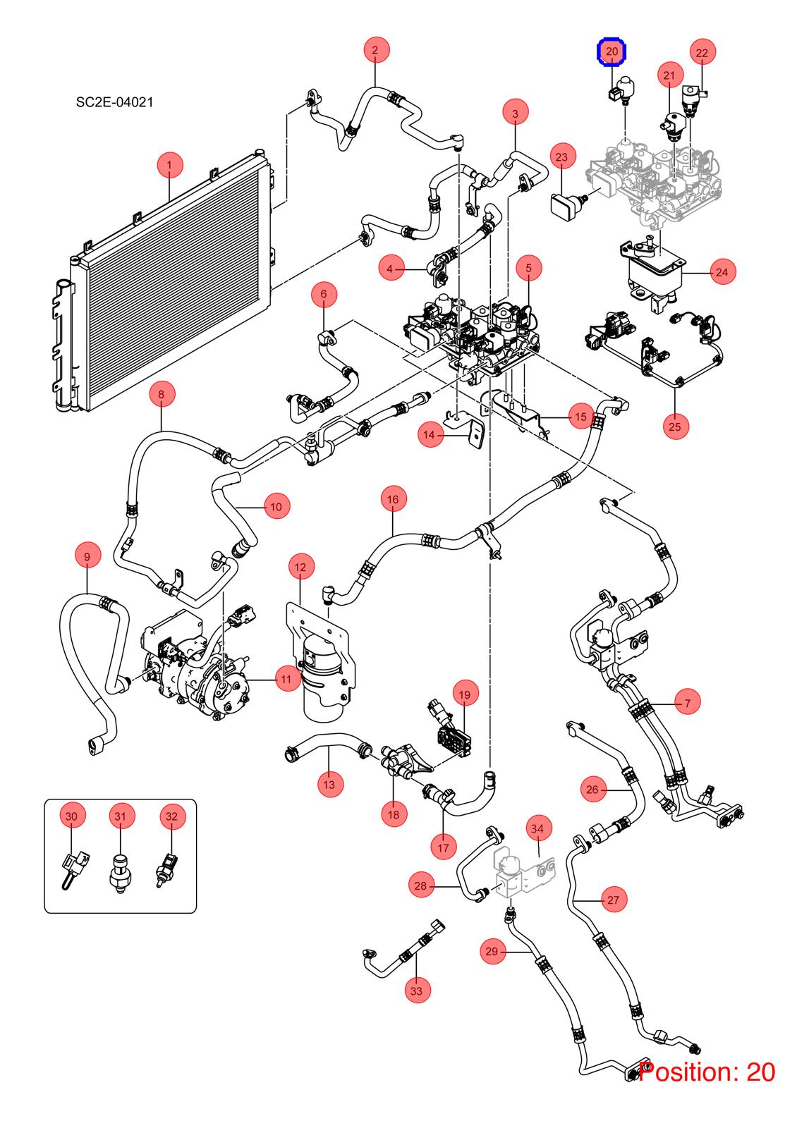 BYD Expansion valve OEM 1323717900 EM2E8109206 FOR Han Tang Atto3 Yuan Dolphin Song Seal DENZA 1323717900-BYD_OEM