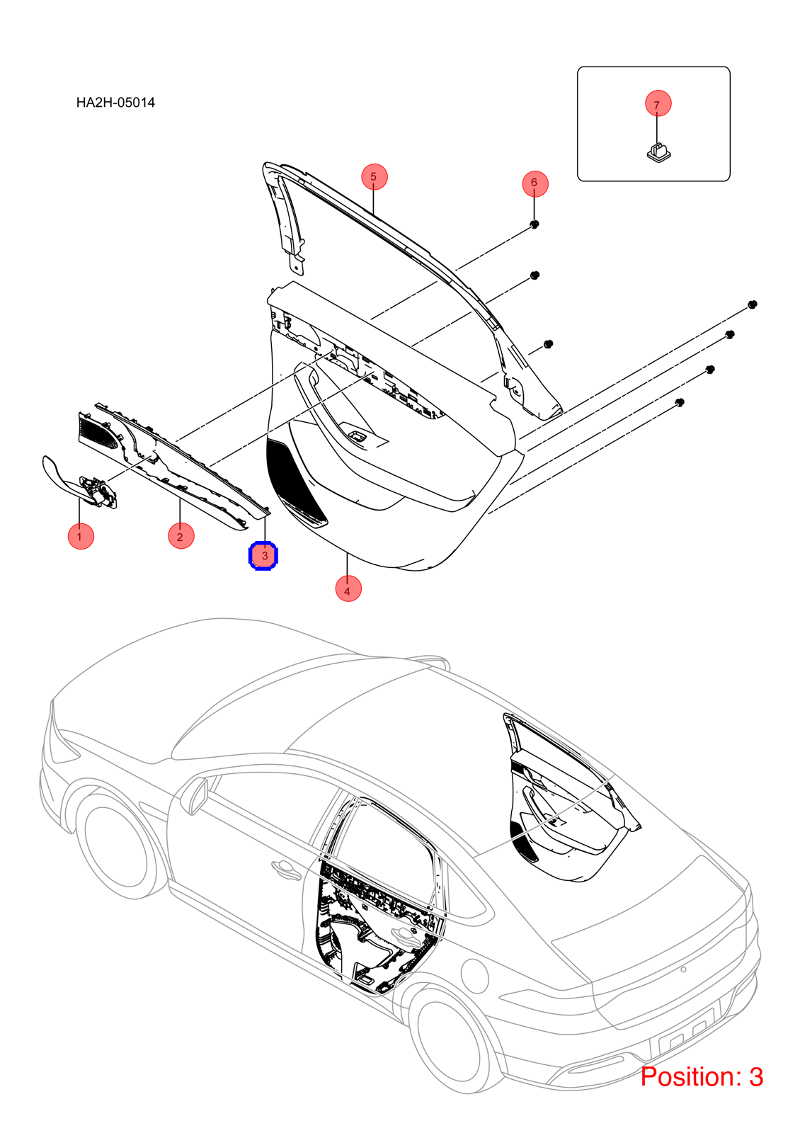 BYD Door panel OEM 1326395400 HA2HE6202130B FOR Qin 1326395400-BYD_OEM
