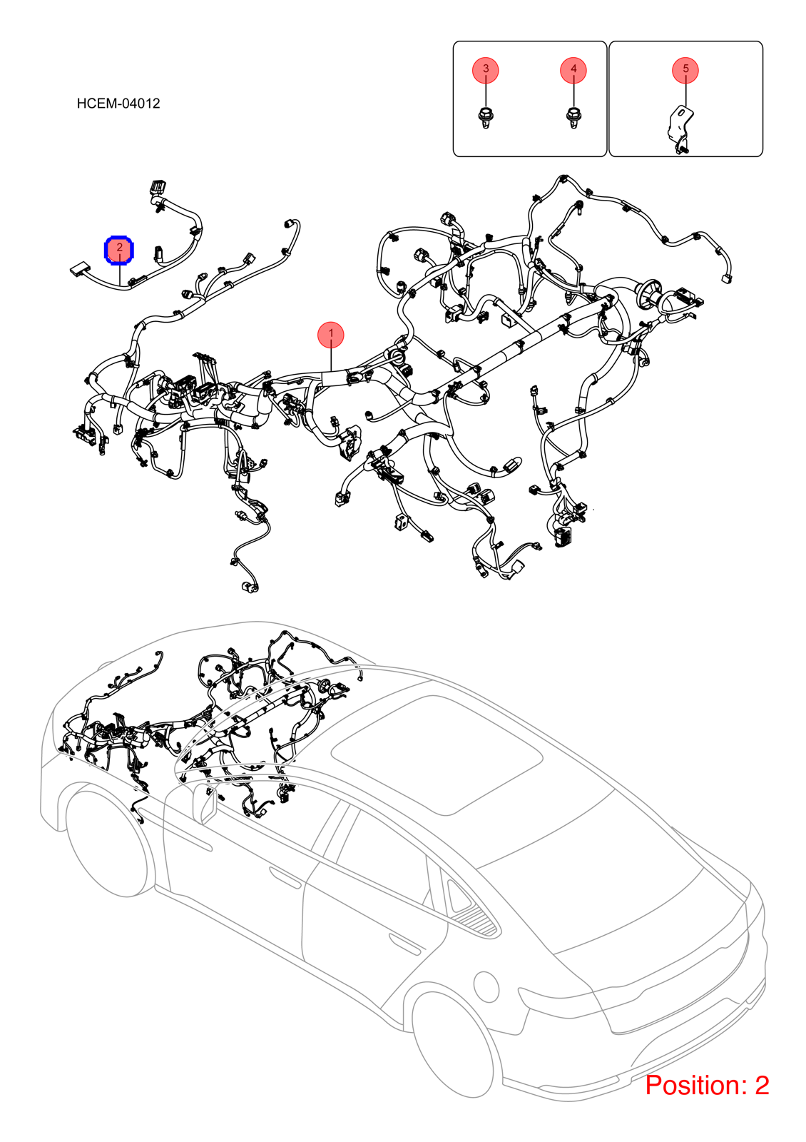 BYD Engine wiring harness OEM 1327672000 HCHX4011120 FOR Han 1327672000-BYD_OEM