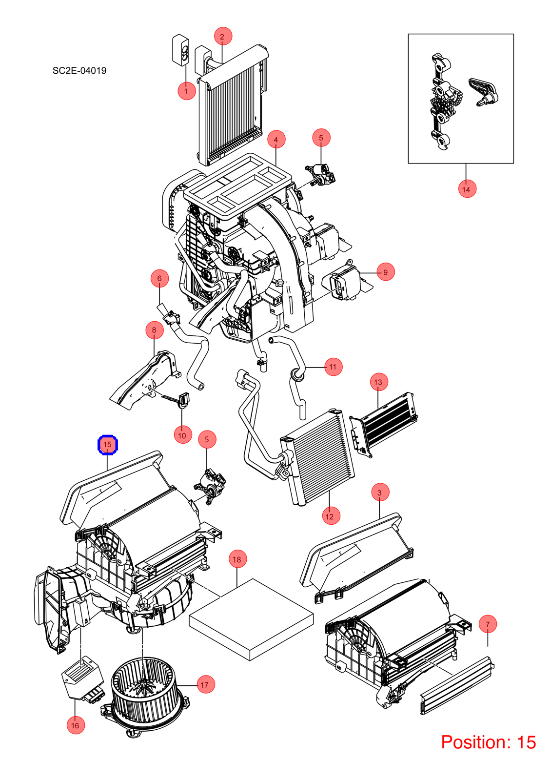 BYD Blower assembly OEM 1328338100 SC2E8100200 FOR Atto3 Yuan 1328338100-BYD_OEM