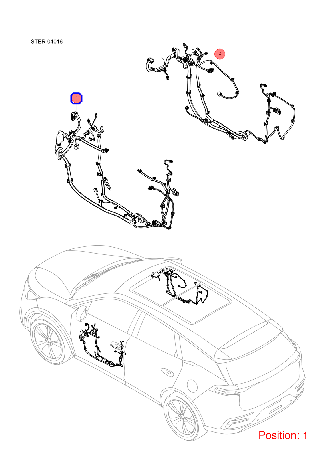 BYD Door wiring harness OEM 1329485900 STES4002100B FOR Tang 1329485900-BYD_OEM