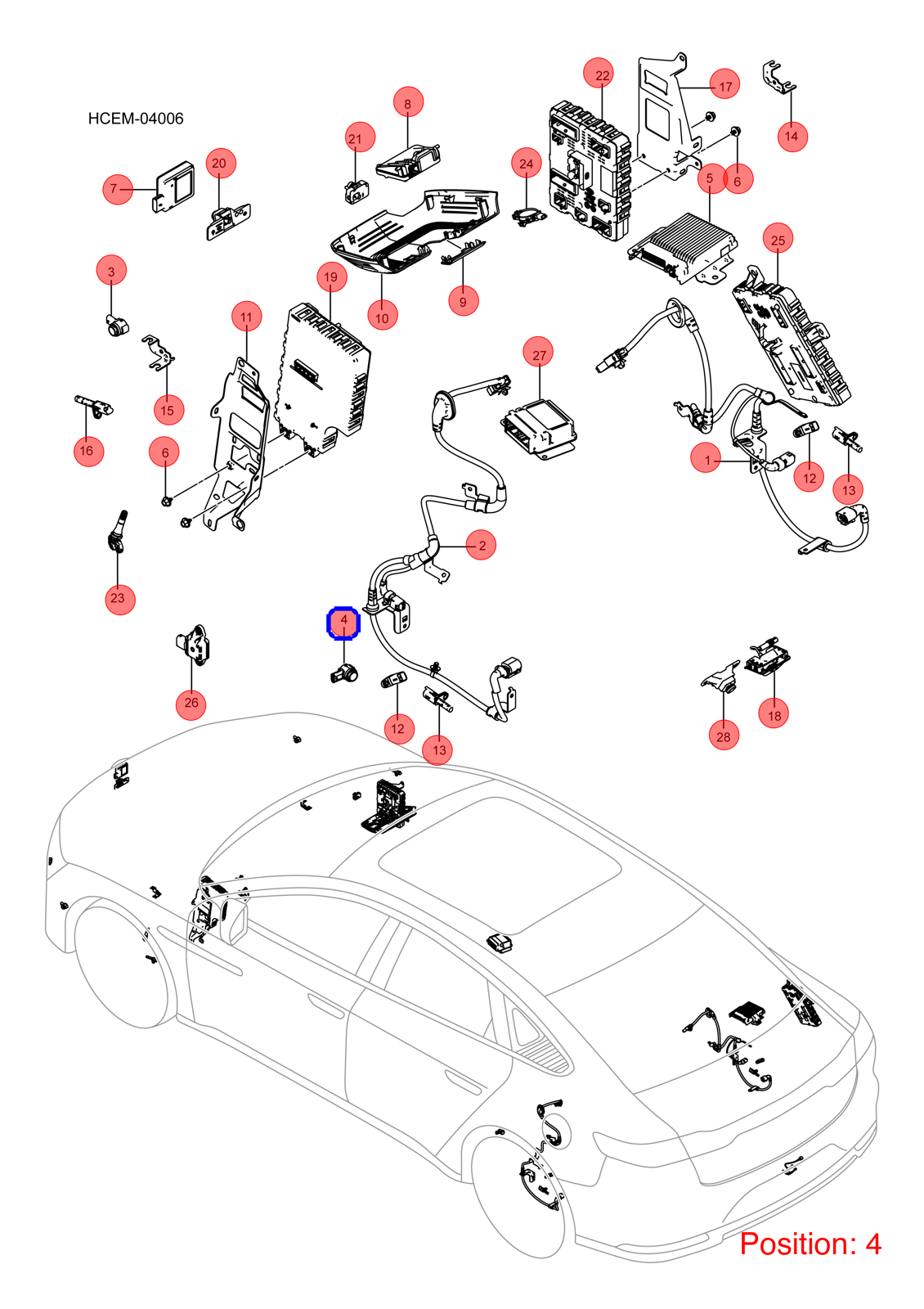 BYD Parking Sensor OEM 1330977200 HCE3603800 FOR Han 1330977200-BYD_OEM