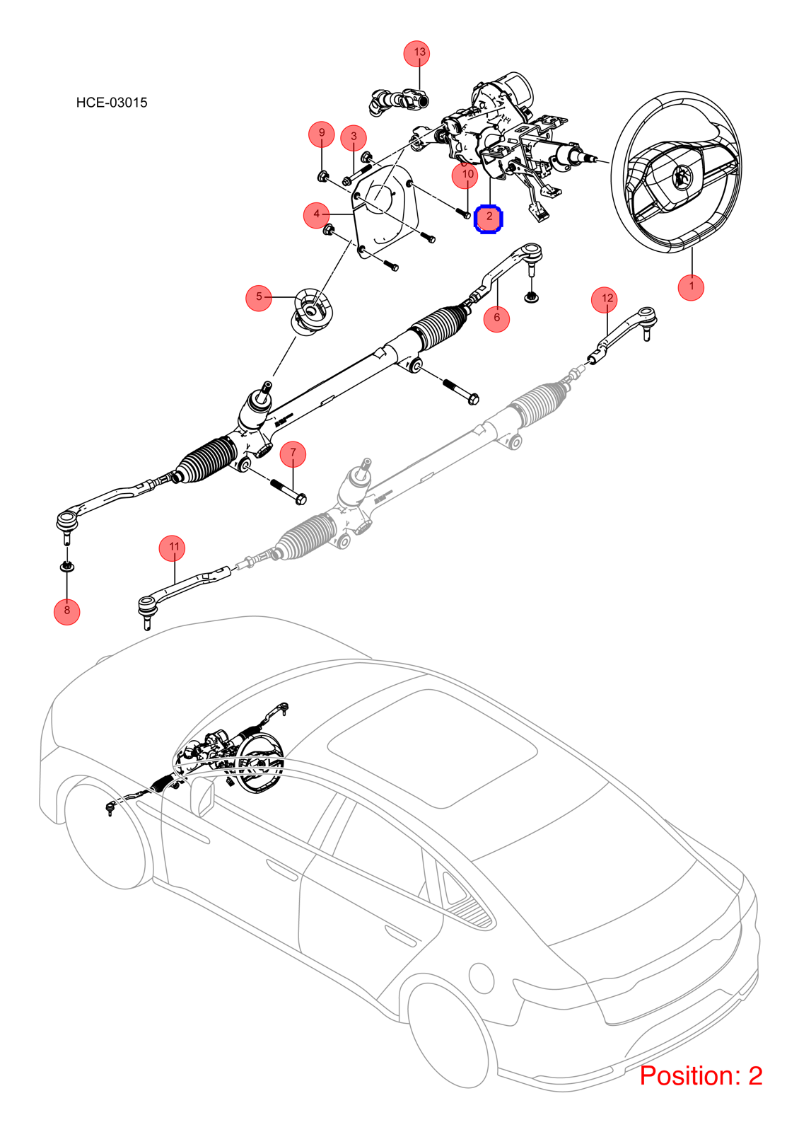 BYD Steering column OEM 1330980400 HC3414010D1 FOR Han 1330980400-BYD_OEM
