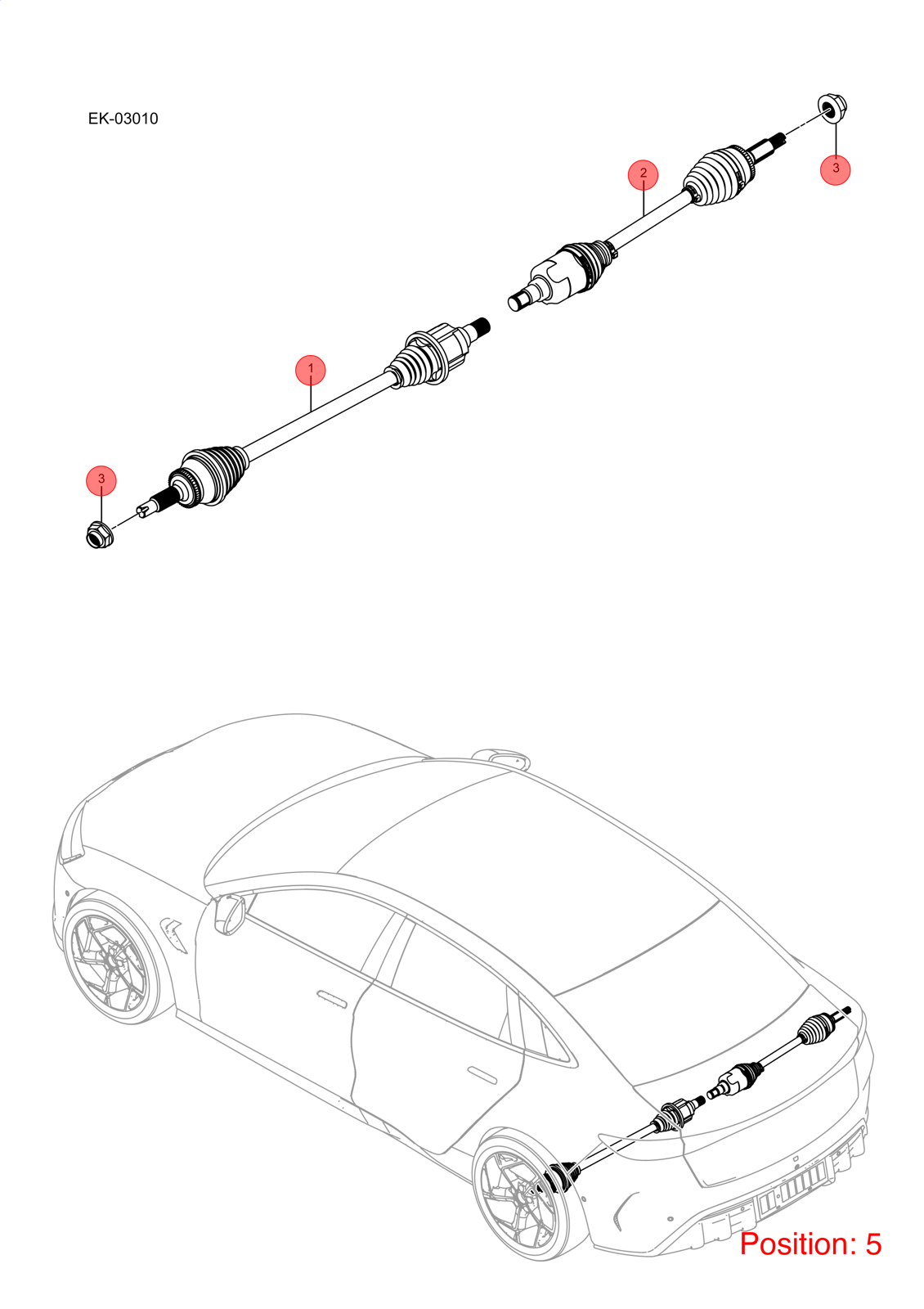 BYD Axle Shaft OEM 1332122800 EKEB2203010 FOR Seal 1332122800-BYD_OEM