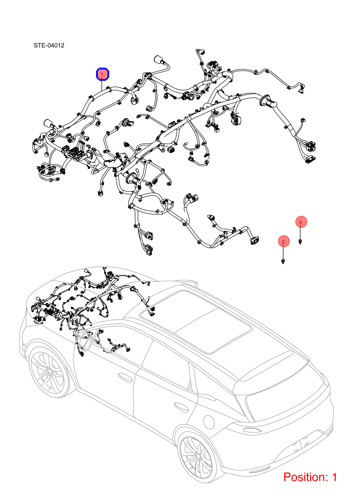 BYD Engine compartment wiring harness OEM 1333519700 STEU4011100B FOR Tang 1333519700-BYD_OEM