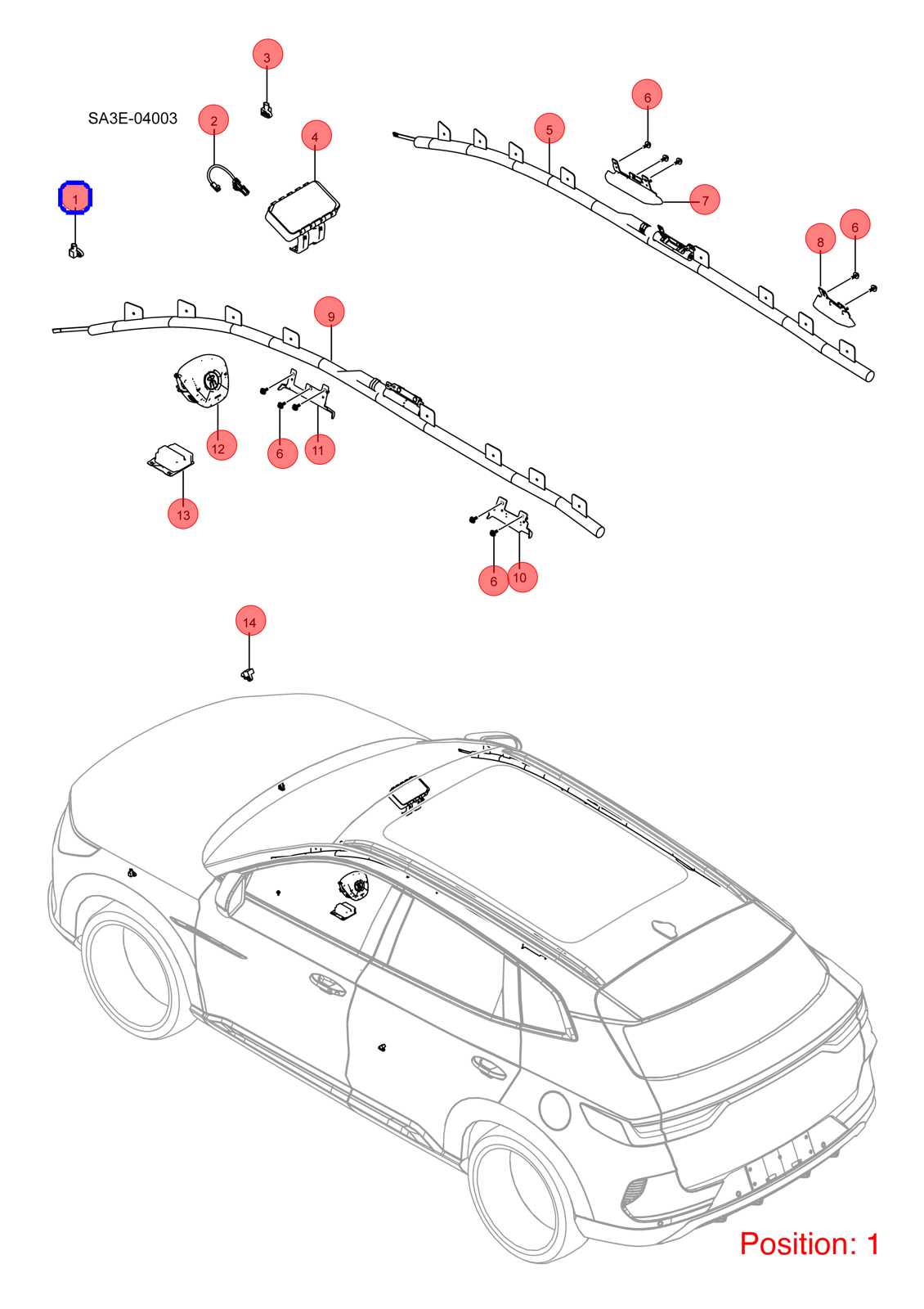 BYD Collision sensor OEM 1334799100 SK2H3658300 FOR Song 1334799100-BYD_OEM