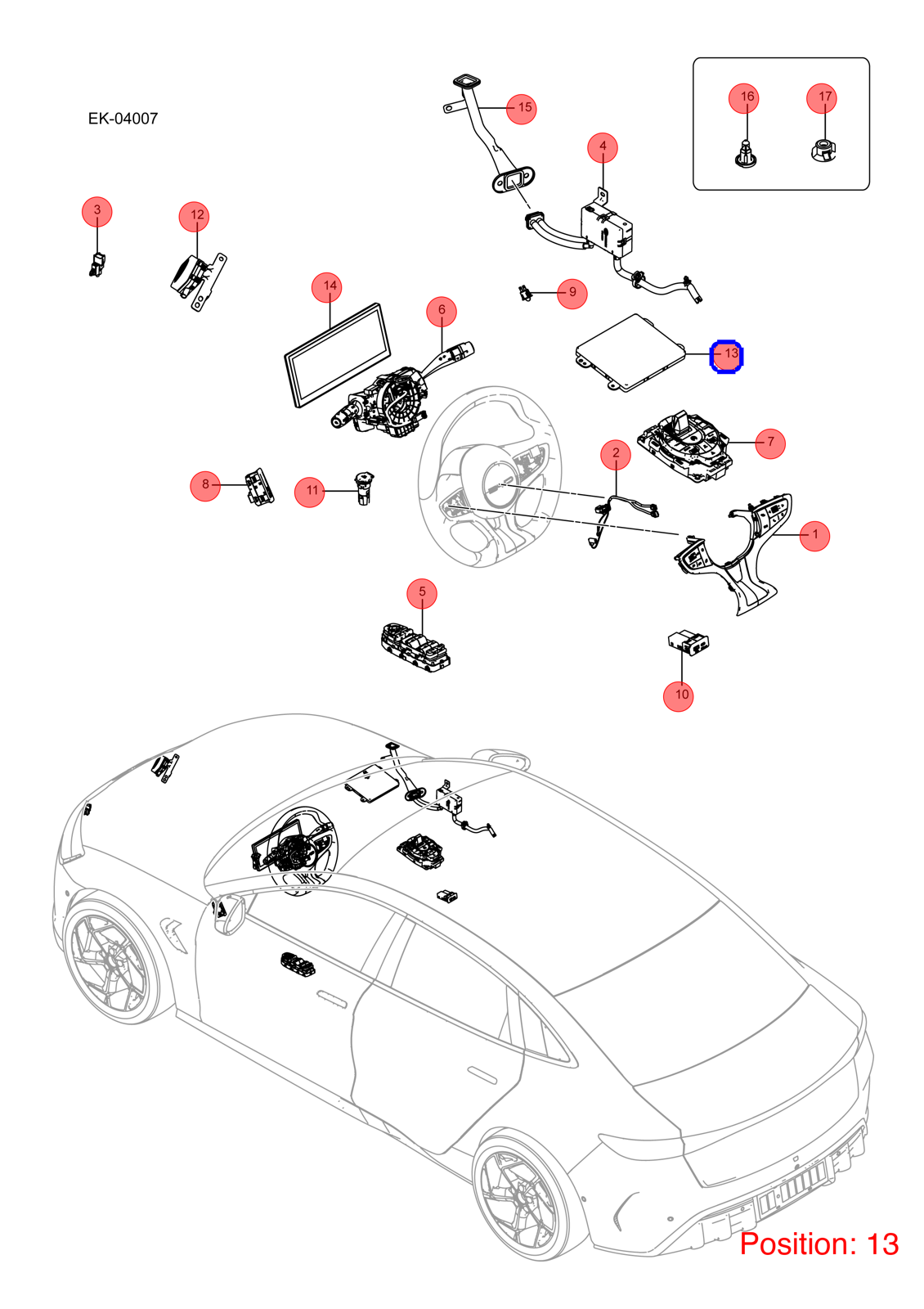 BYD Wireless charger OEM 1336795200 EKEB3725200 FOR Seal 1336795200-BYD_OEM