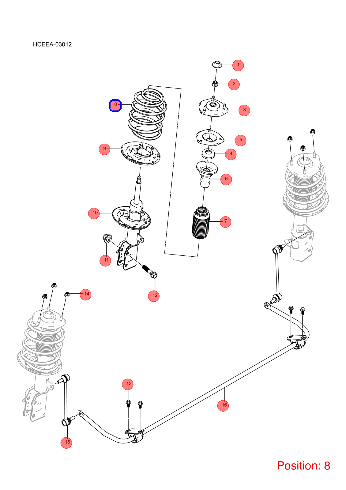 BYD Shock absorber spring OEM 1338140200 HCEM2915311 FOR Han 1338140200-BYD_OEM