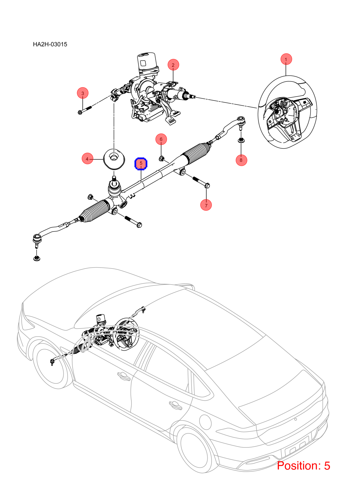 BYD Steering gear OEM 1338174700 HAD3401010A FOR Qin KING Chazor Seal5 Destroyer 1338174700-BYD_OEM