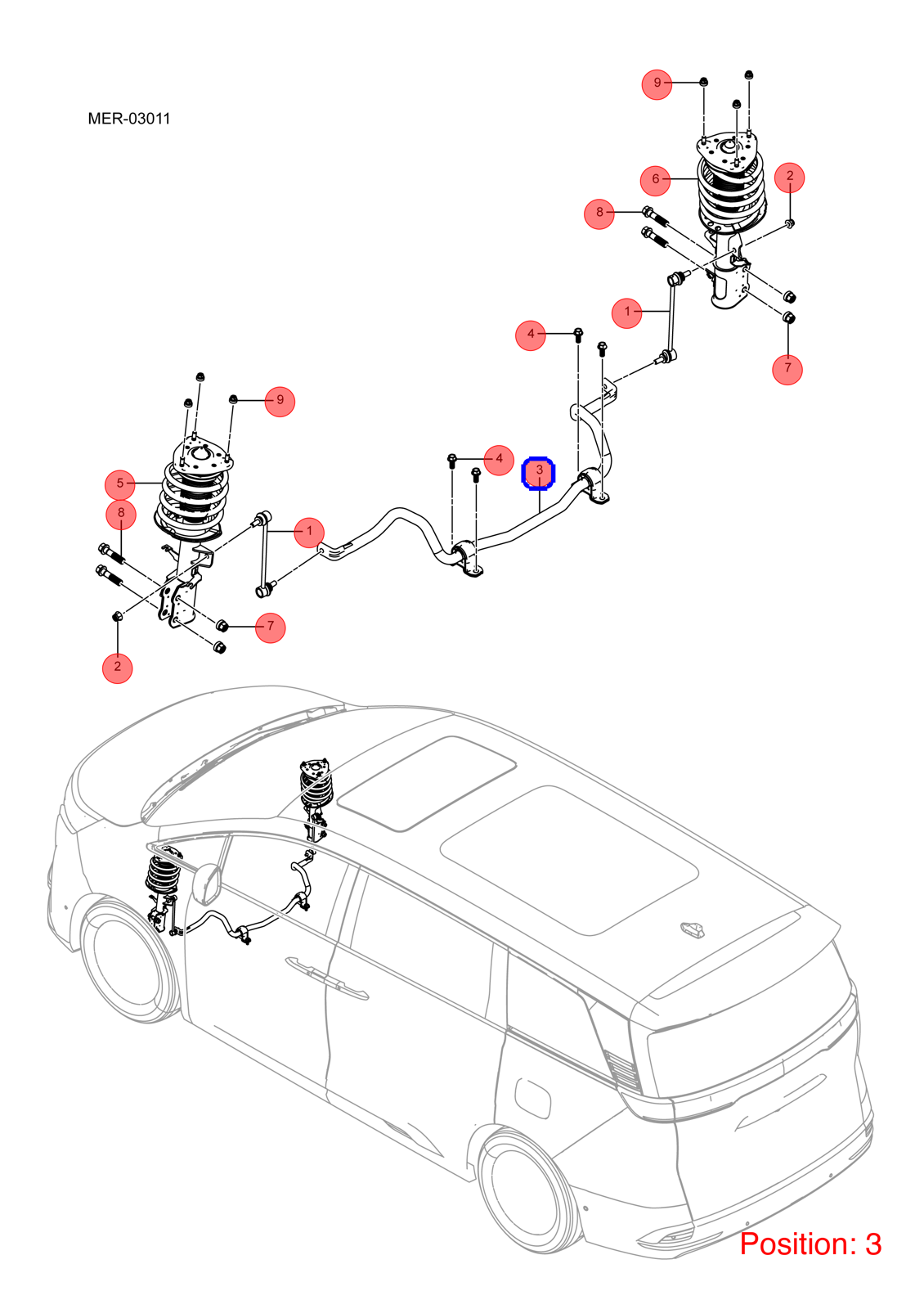 BYD Stabilizer OEM 1338389500 MREB2906010 FOR DENZA 1338389500-BYD_OEM