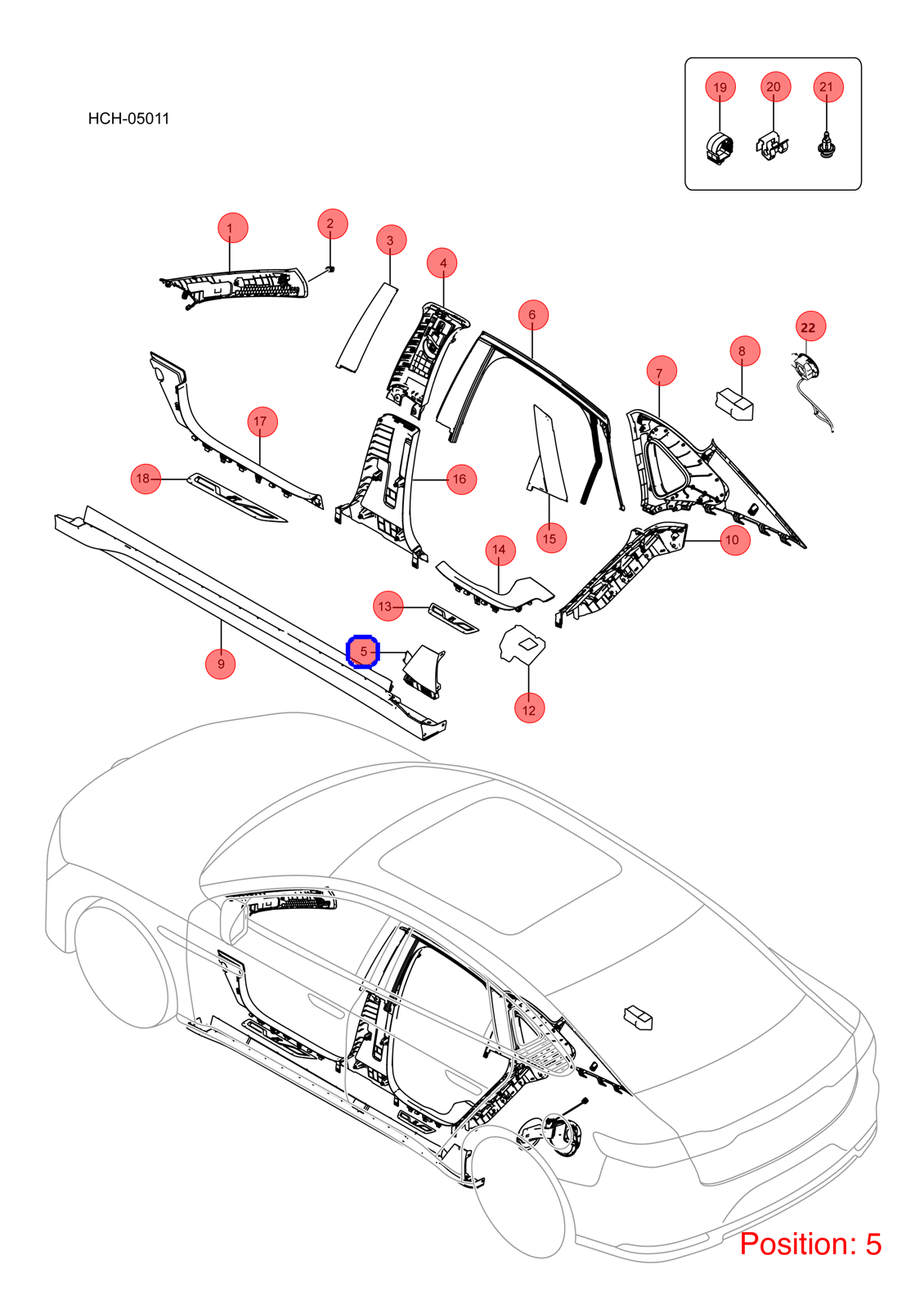 BYD Charging port cover OEM 1338690900 HCEF5401840 FOR Han 1338690900-BYD_OEM